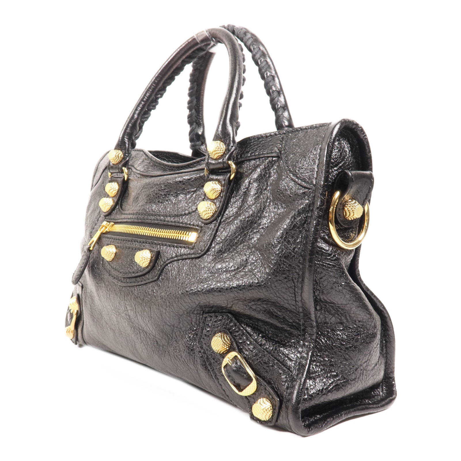 BALENCIAGA 牛皮皮革City金扣手挽肩背兩用袋