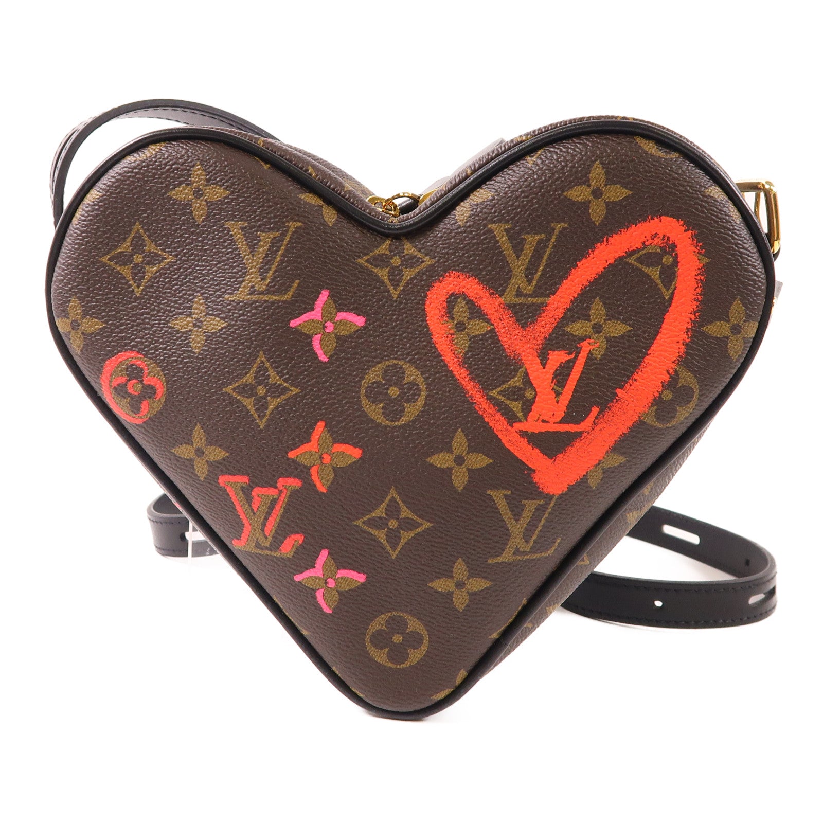LOUIS VUITTON 【激減優惠】Monogram Sac Coeur Fall In Love金扣肩背袋棕色