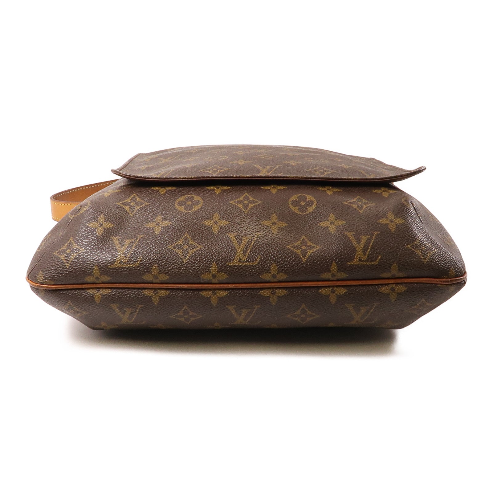 LOUIS VUITTON 【激減優惠】Monogram Musette金扣肩背袋棕色