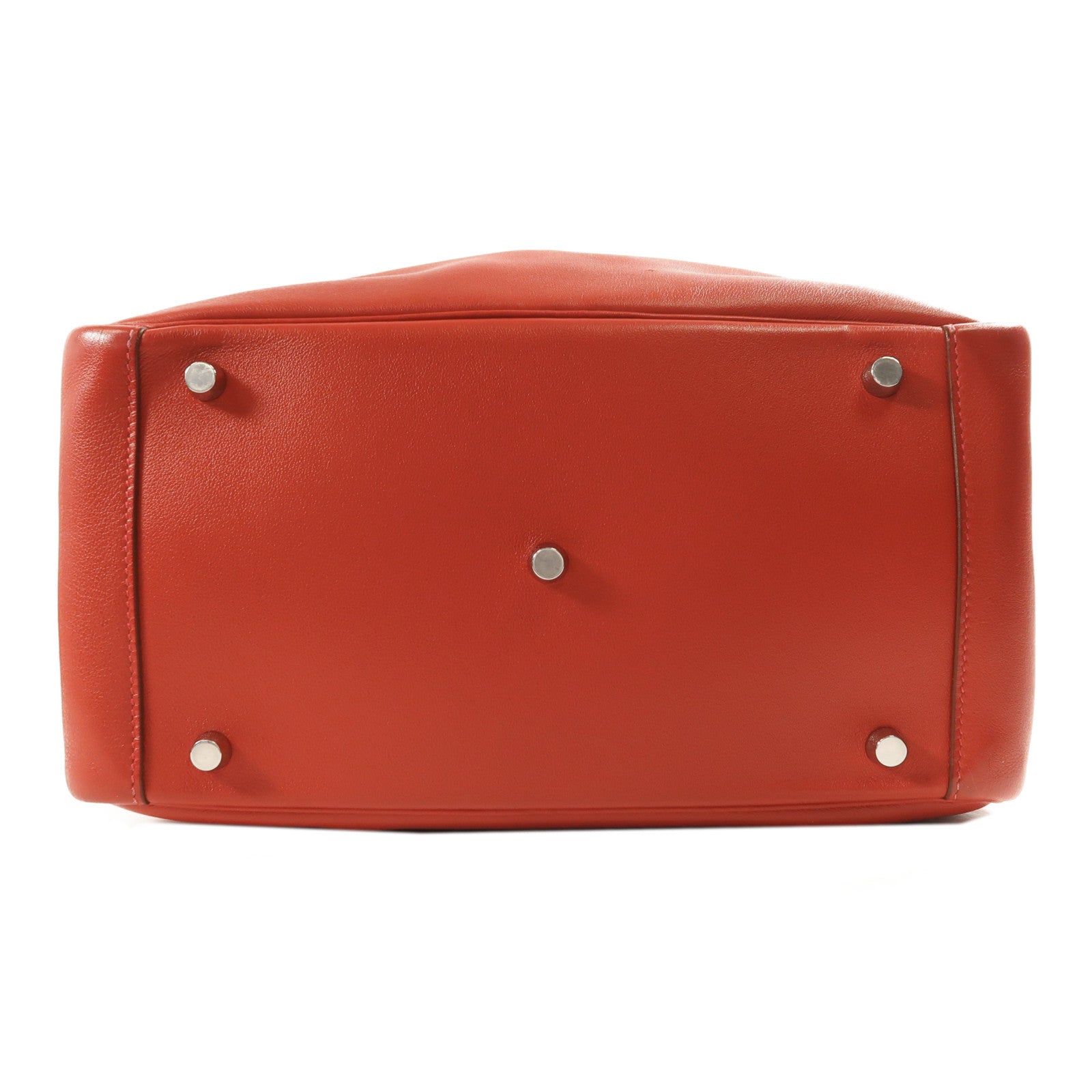 HERMES Swift皮革Lindy 30銀扣手挽肩背兩用袋Rouge Casaque