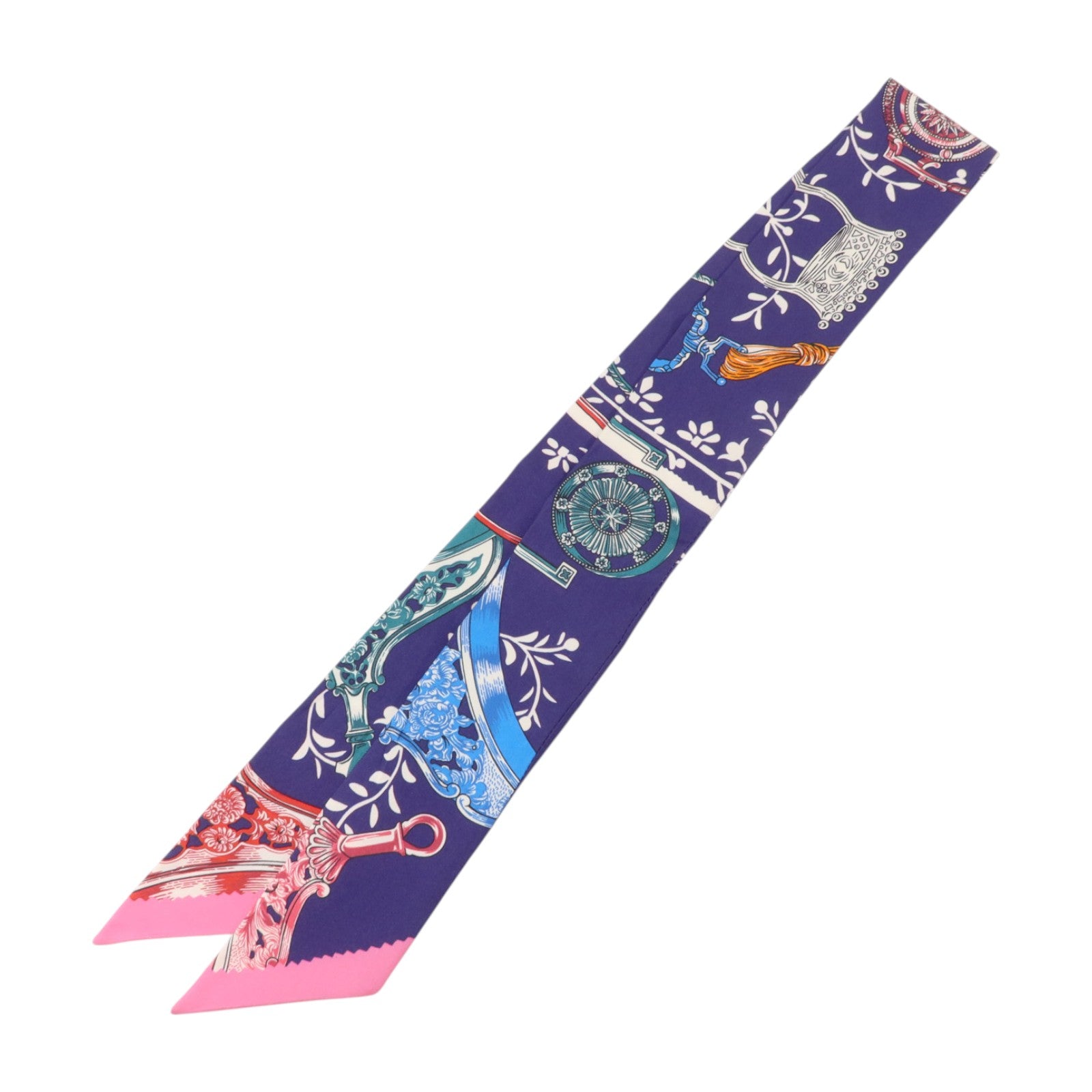 HERMES 絲質Twilly絲巾