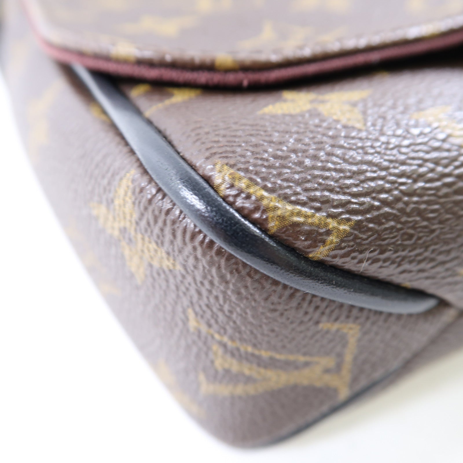 LOUIS VUITTON Monogram District PM銀扣肩背袋啡色
