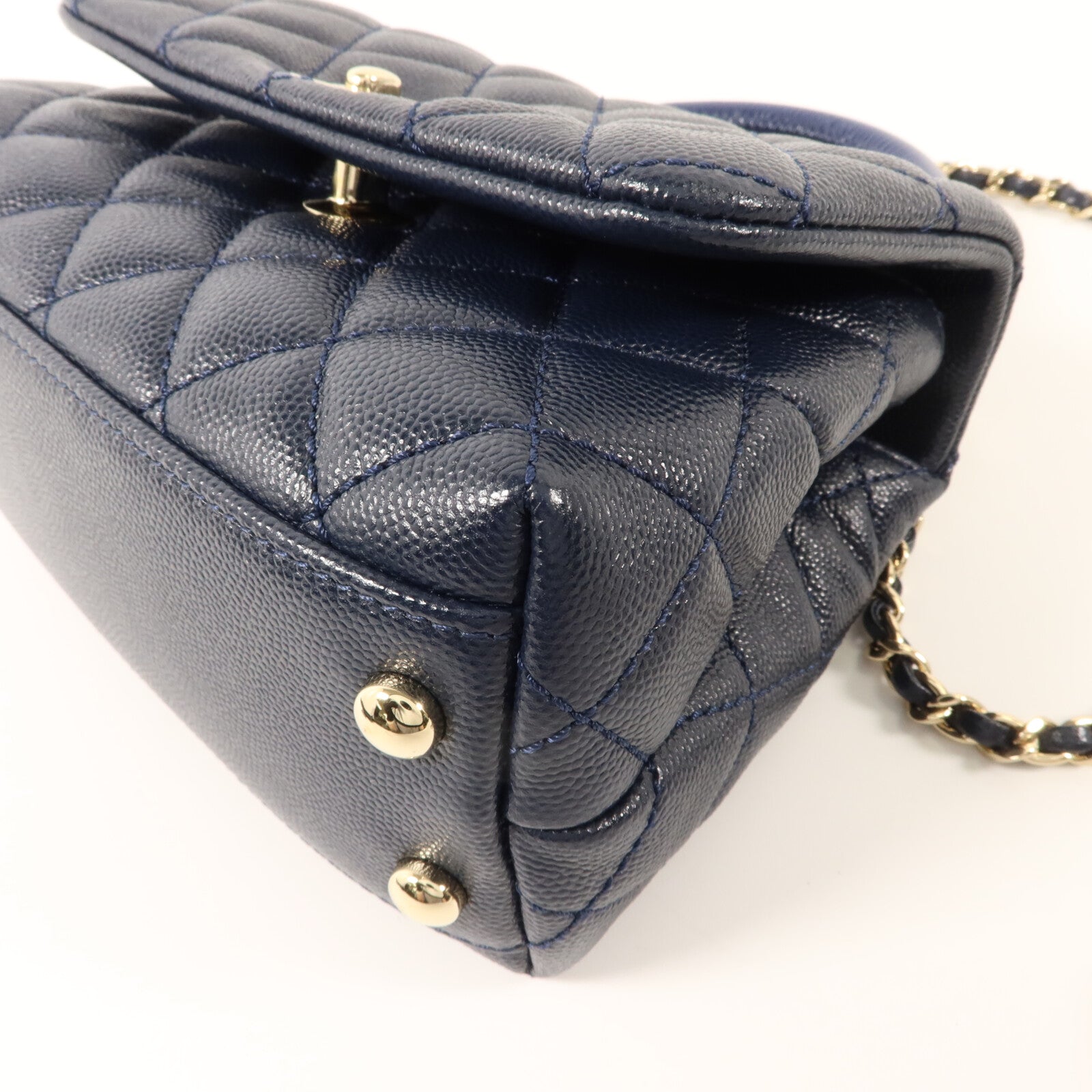 CHANEL 牛皮皮革Coco Handle Mini手挽肩背兩用袋