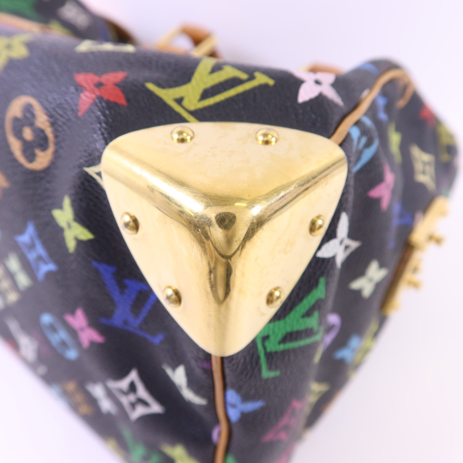 LOUIS VUITTON Monogram Multicolore Speedy 30金扣手挽袋