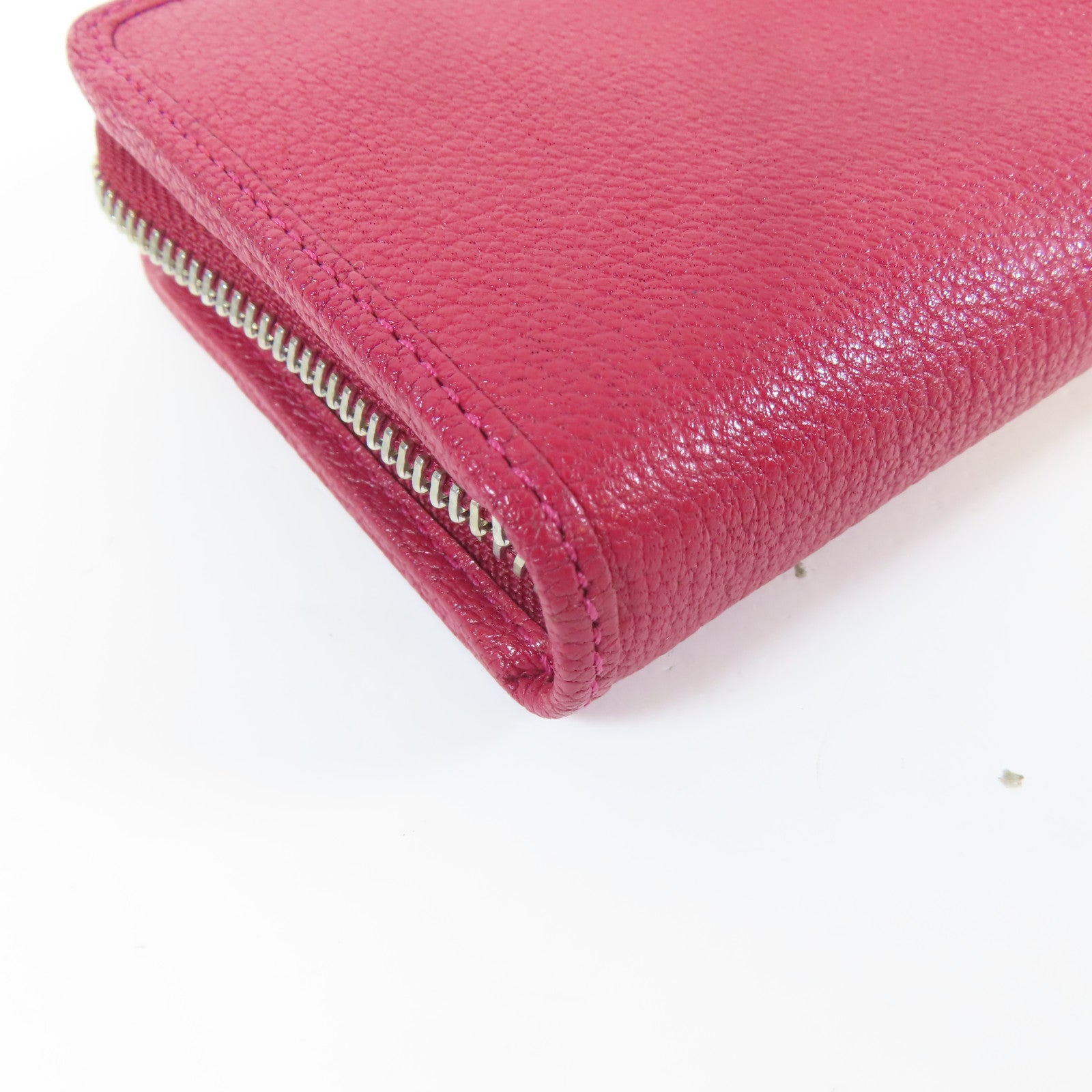 LOEWE 【激減優惠】牛皮皮革Long Wallet銀扣長錢包紅色