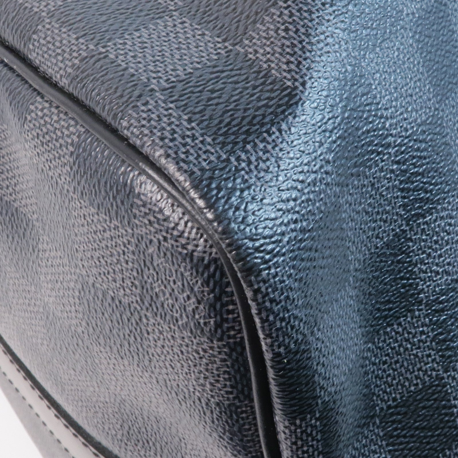 LOUIS VUITTON Damier Graphite Keepall 45 Bandouliere銀扣手挽肩背兩用袋