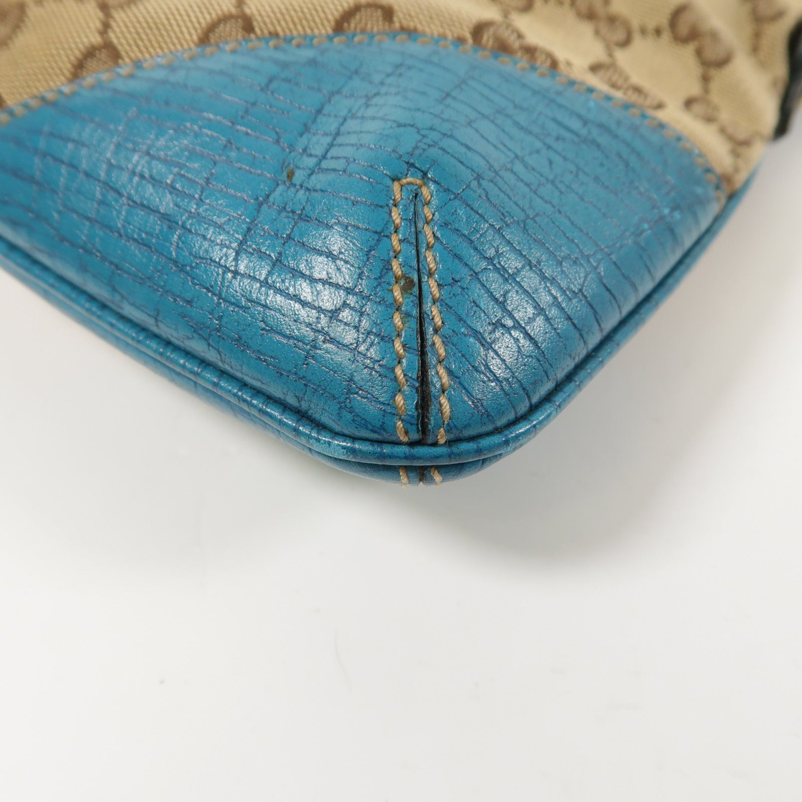 GUCCI 帆布Shoulder Bag金扣肩背袋