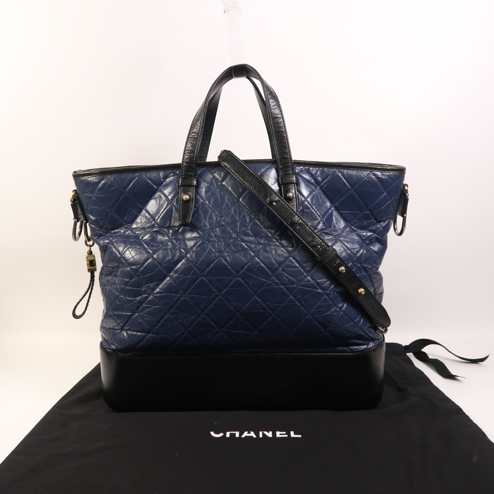 CHANEL 牛皮皮革Gabrielle手挽肩背兩用袋