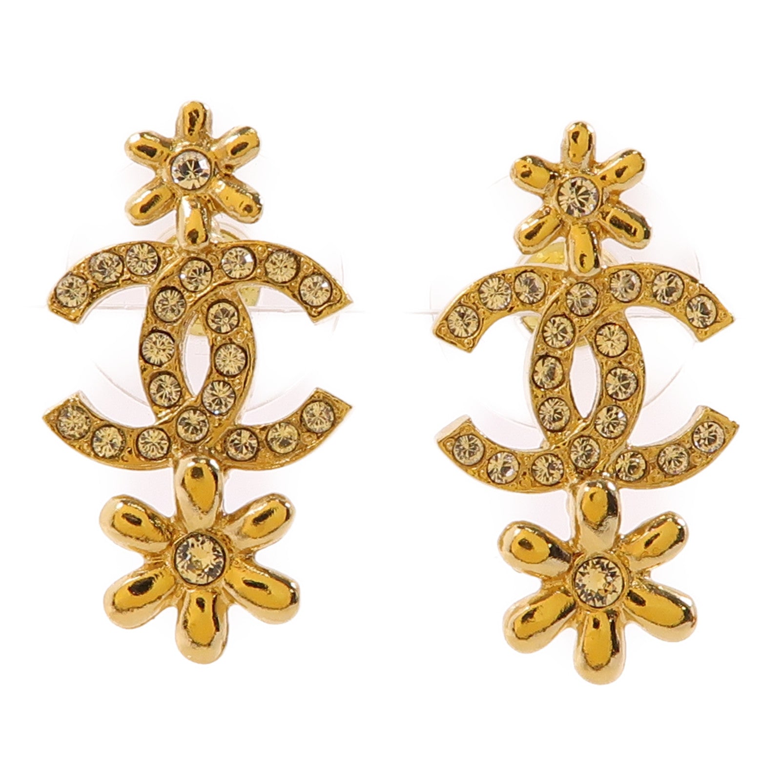 CHANEL 金屬Earrings耳環金色