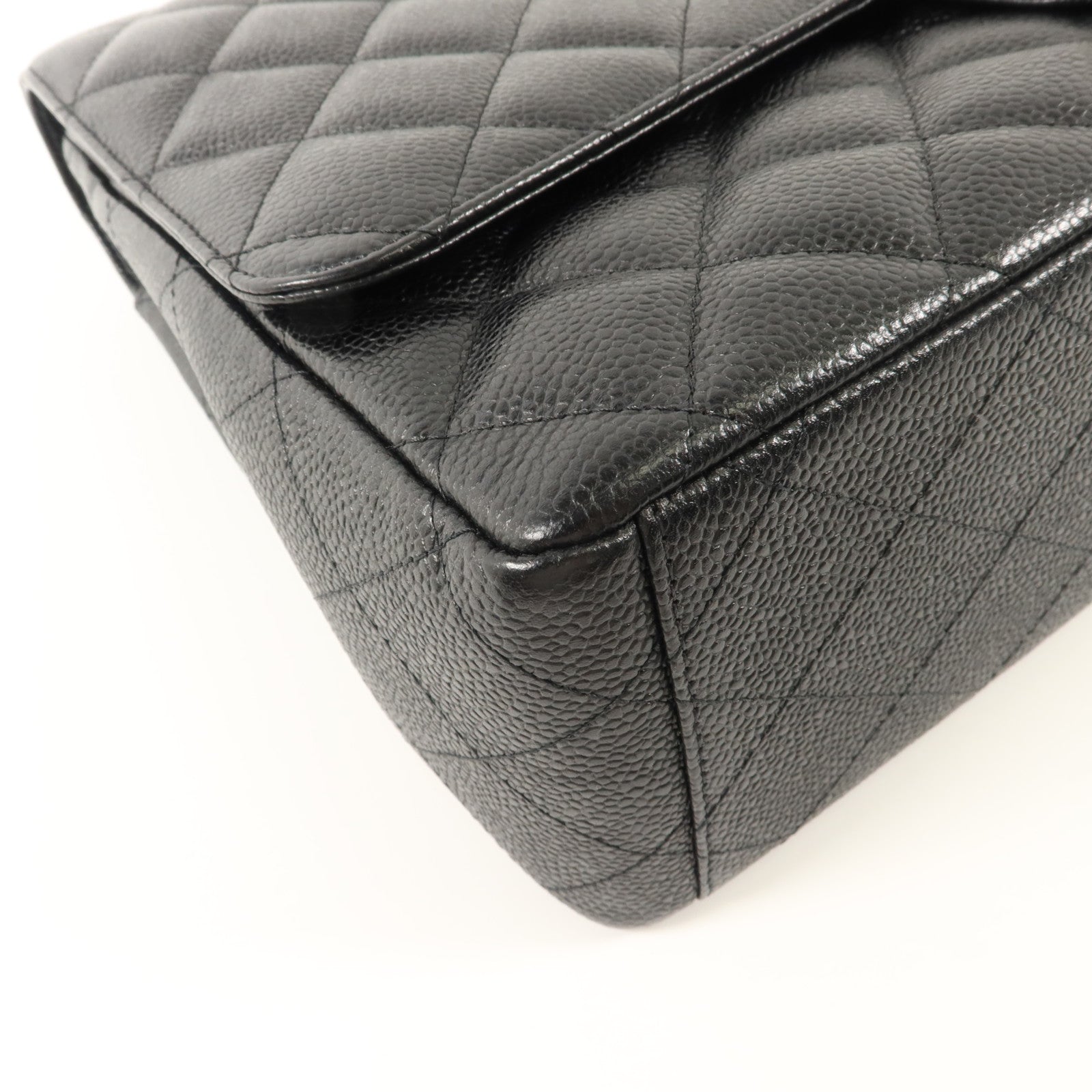 CHANEL 牛皮皮革Maxi Classic鏈帶肩背袋