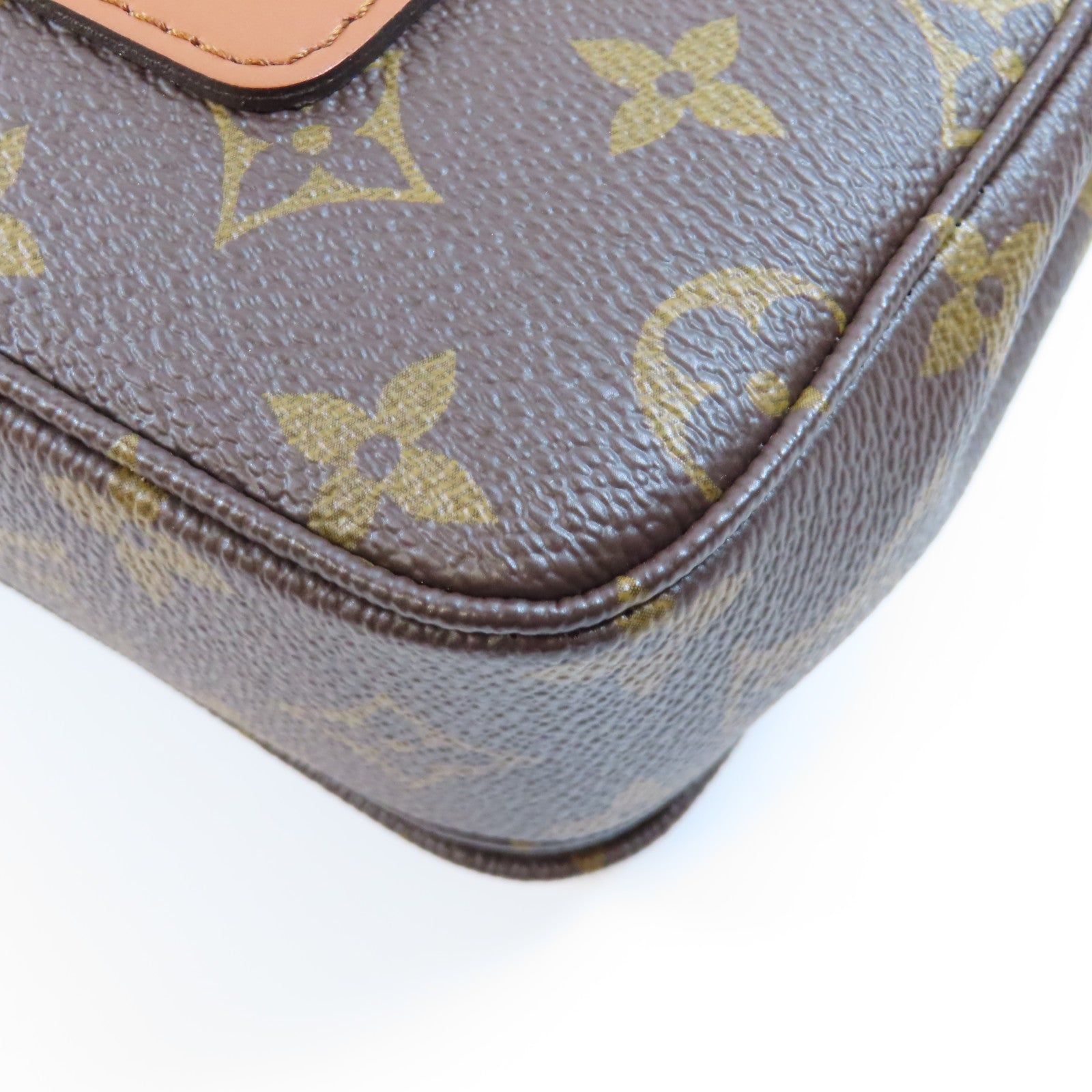 LOUIS VUITTON Monogram Marceau金扣鏈帶肩背袋棕色