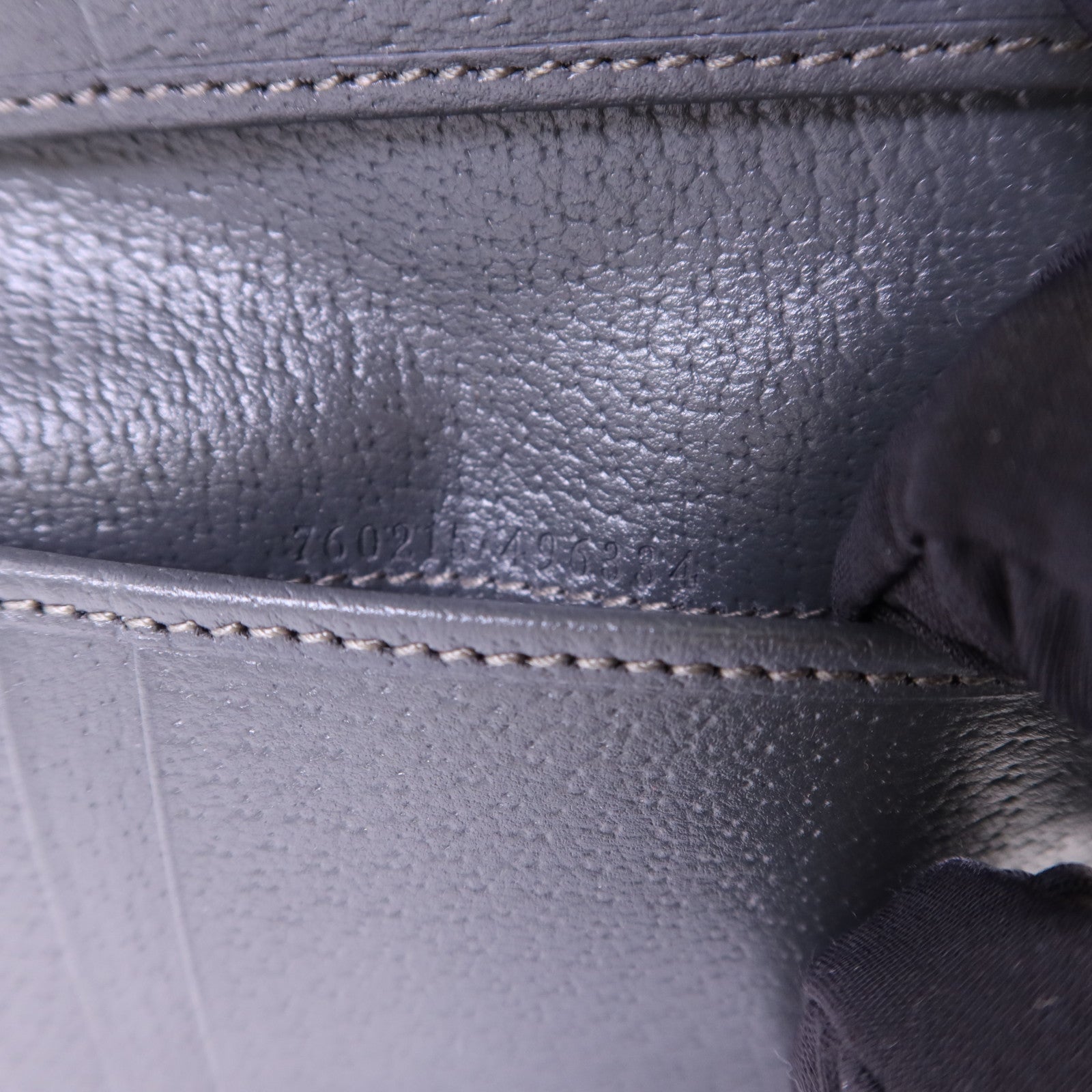 GUCCI 塗層帆布/牛皮皮革Bifold Wallet銀扣錢包