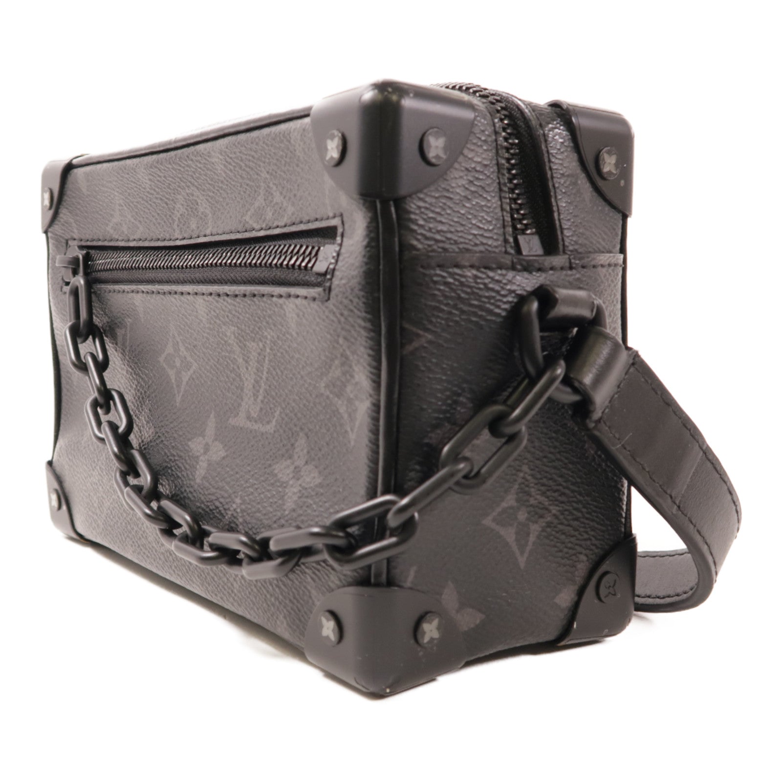 LOUIS VUITTON Monogram Eclipse Mini Soft Trunk肩背袋