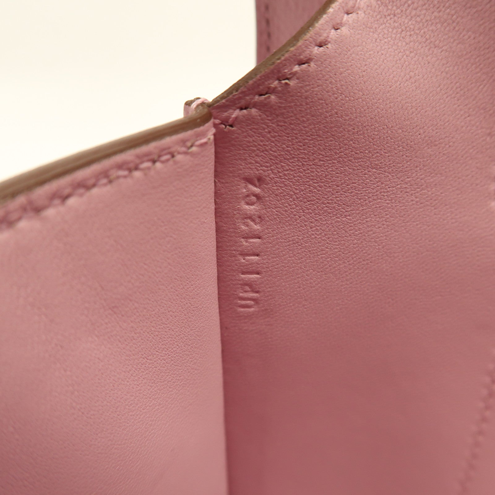 HERMES【激減優惠】 Epsom皮革Della銀扣肩背袋葵錦紫色