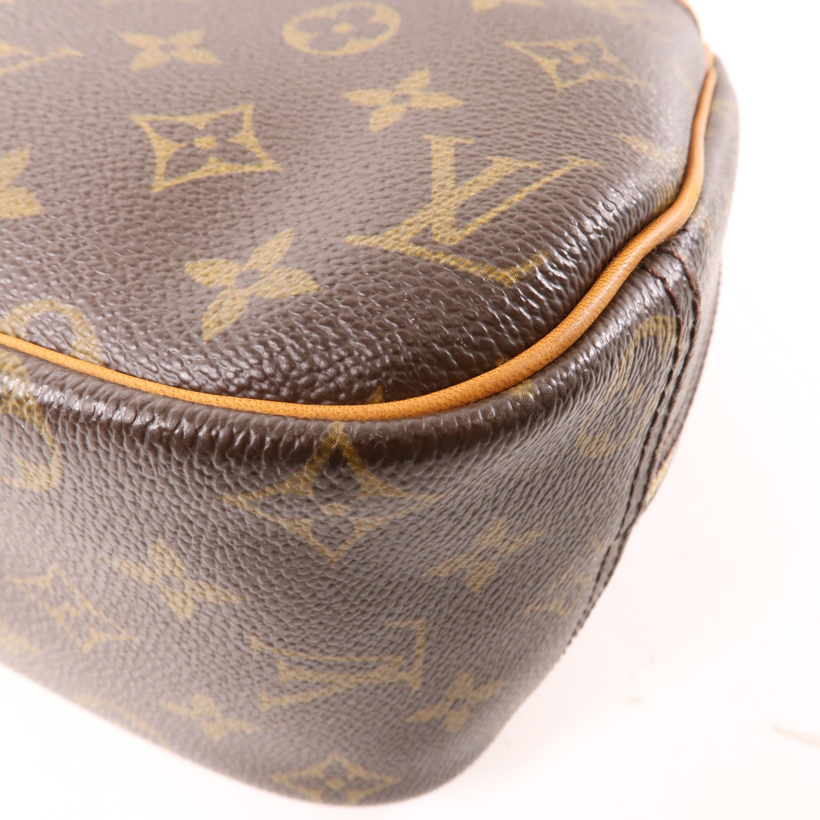 LOUIS VUITTON LV GHW Trouville Hand Bag M42228 Monogram Brown