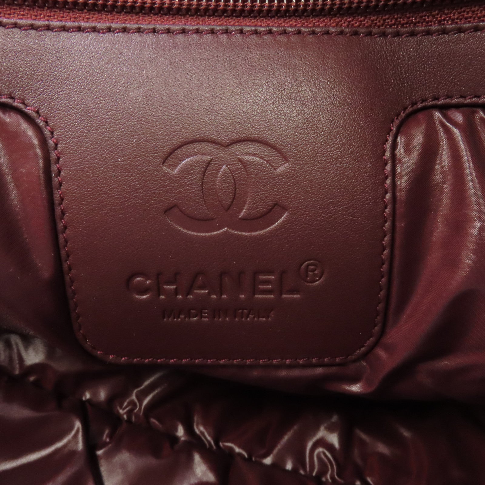 CHANEL 菱格尼龍CoCo Cocoon銀扣手挽袋黑色