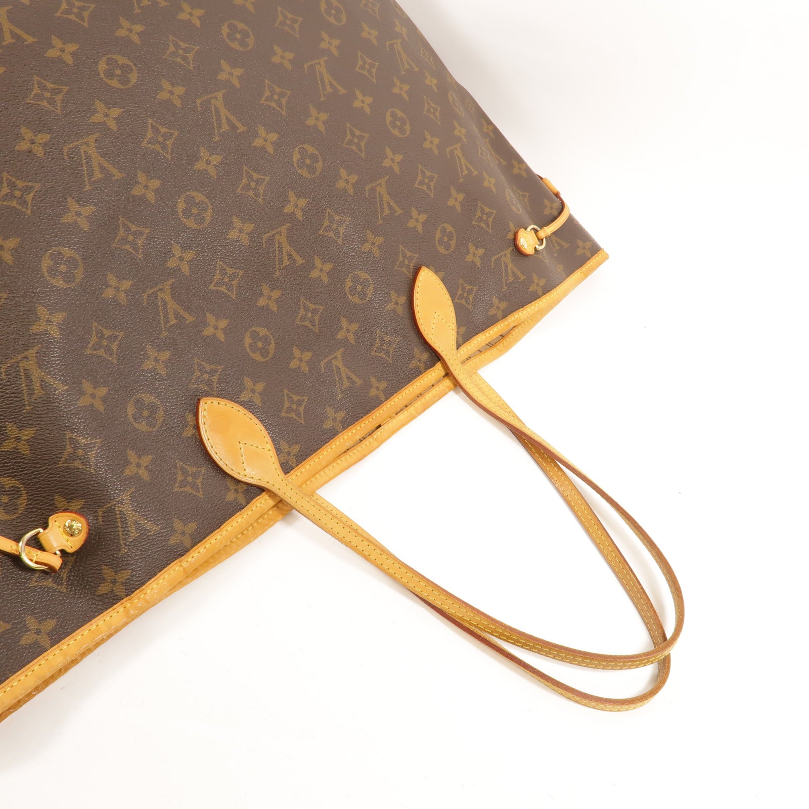 LOUIS VUITTON Monogram Neverfull GM金扣手挽袋