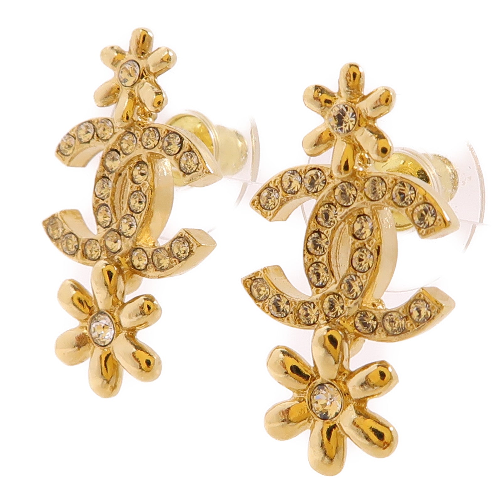 CHANEL 金屬Earrings耳環金色