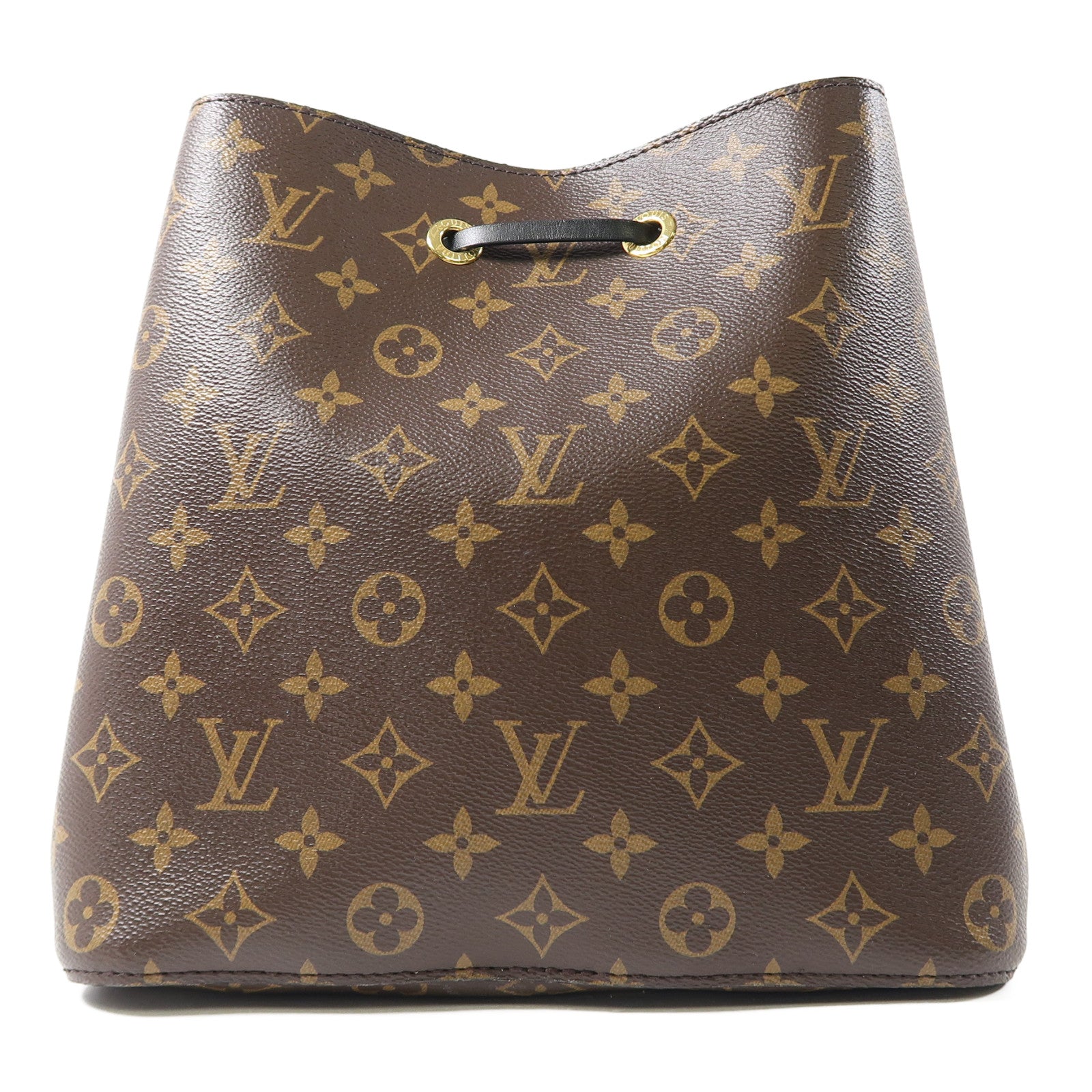 LOUIS VUITTON Monogram NeoNoe肩背袋黑色/啡色