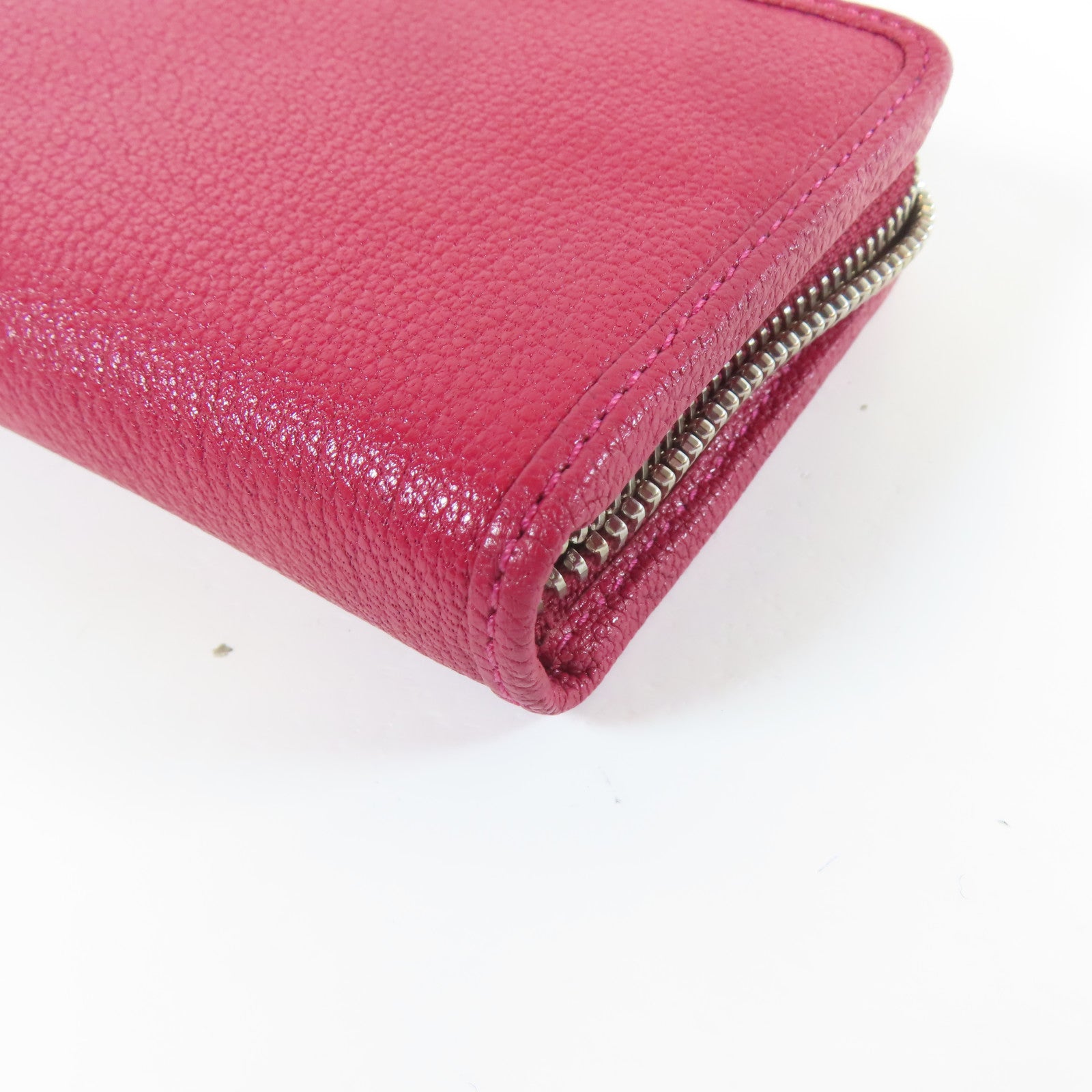 LOEWE 【激減優惠】牛皮皮革Long Wallet銀扣長錢包紅色
