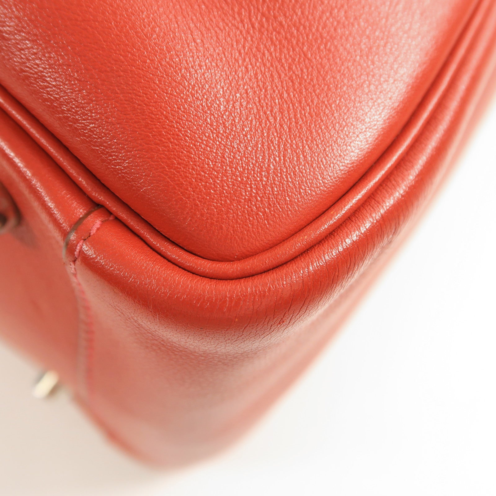HERMES Swift皮革Lindy 30銀扣手挽肩背兩用袋Rouge Casaque