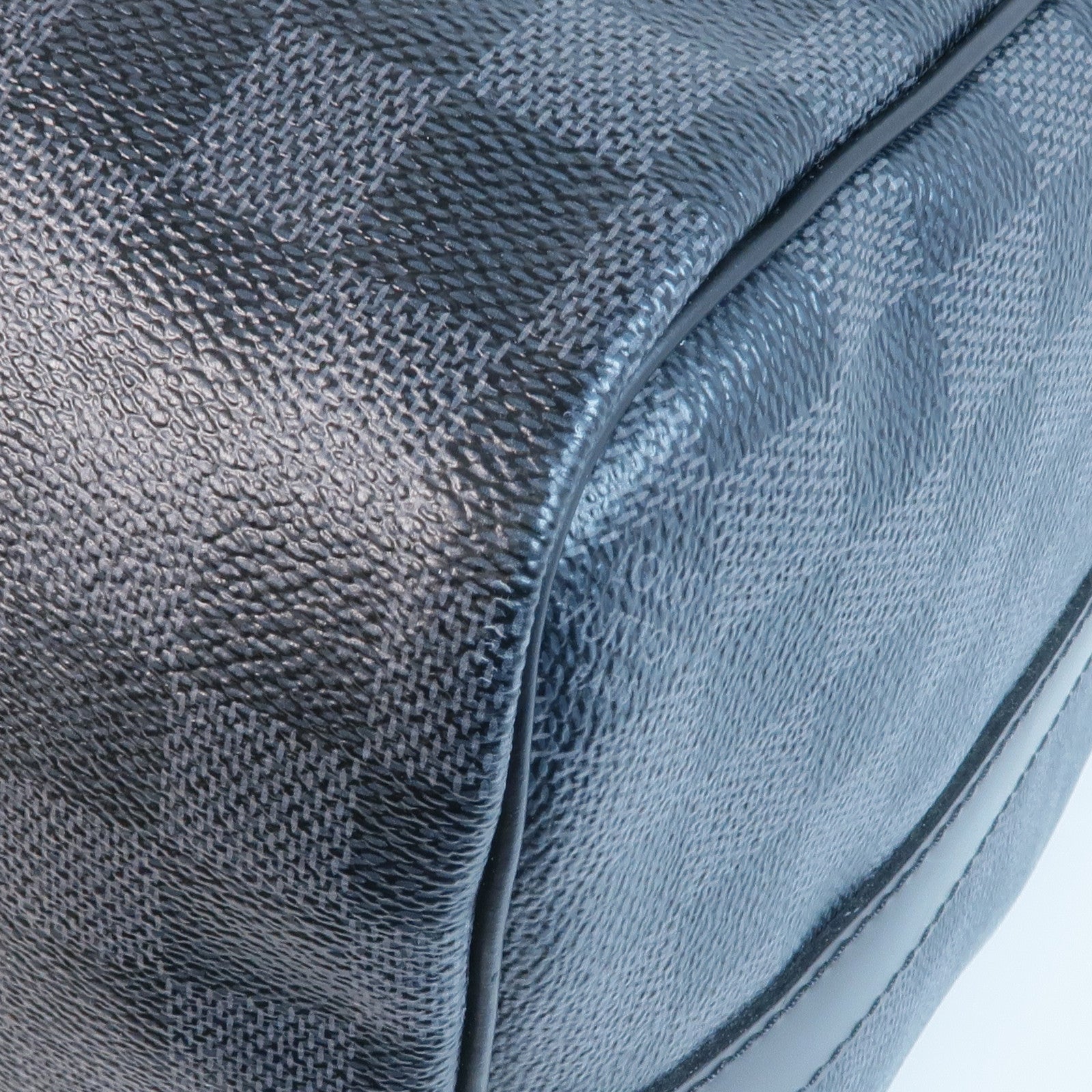 LOUIS VUITTON Damier Graphite Keepall 45 Bandouliere銀扣手挽肩背兩用袋