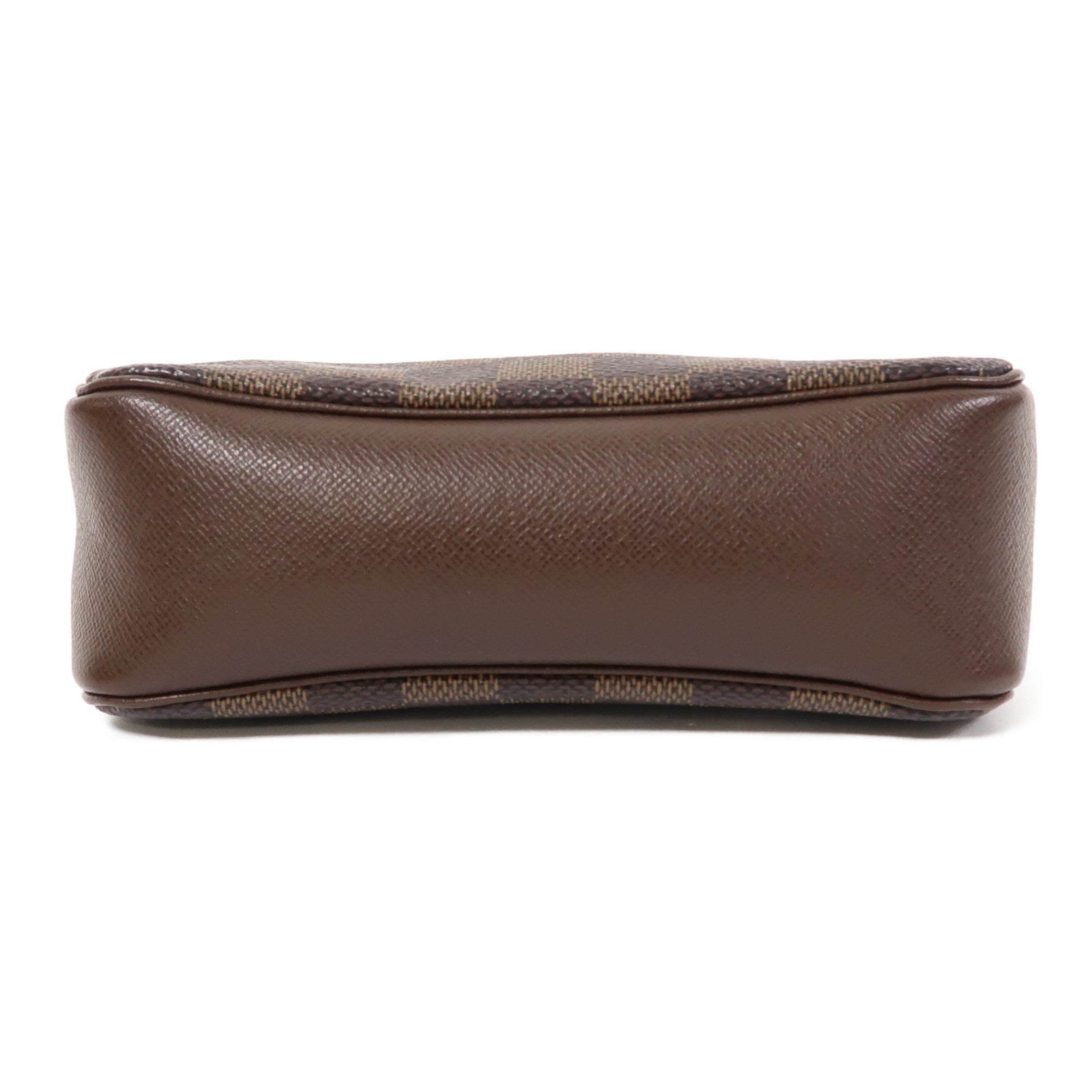 LOUIS VUITTON Damier Ebene Trousse金扣肩背袋啡色