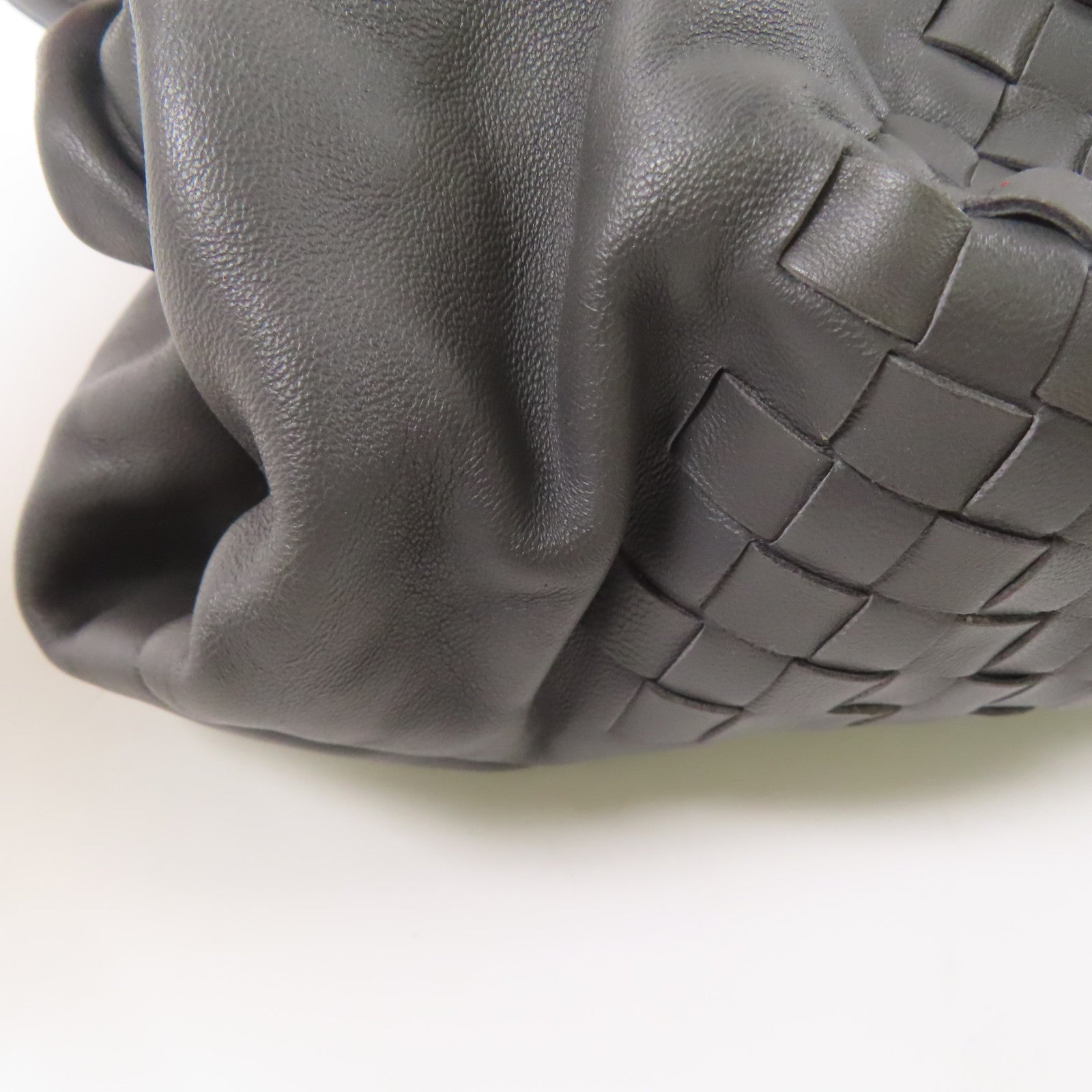 BOTTEGA VENETA 織紋皮革Shoulder Bag肩背袋灰色