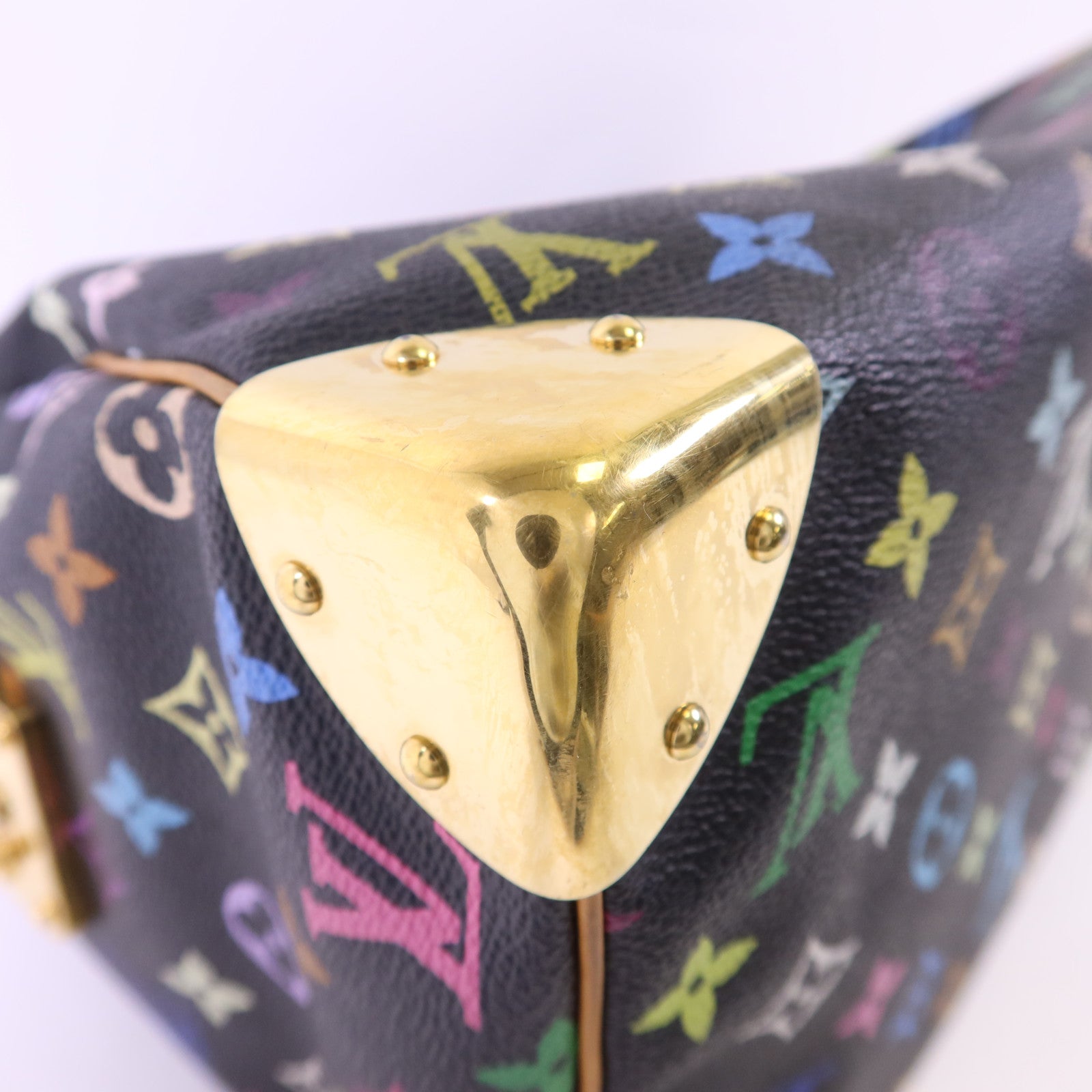 LOUIS VUITTON Monogram Multicolore Speedy 30金扣手挽袋