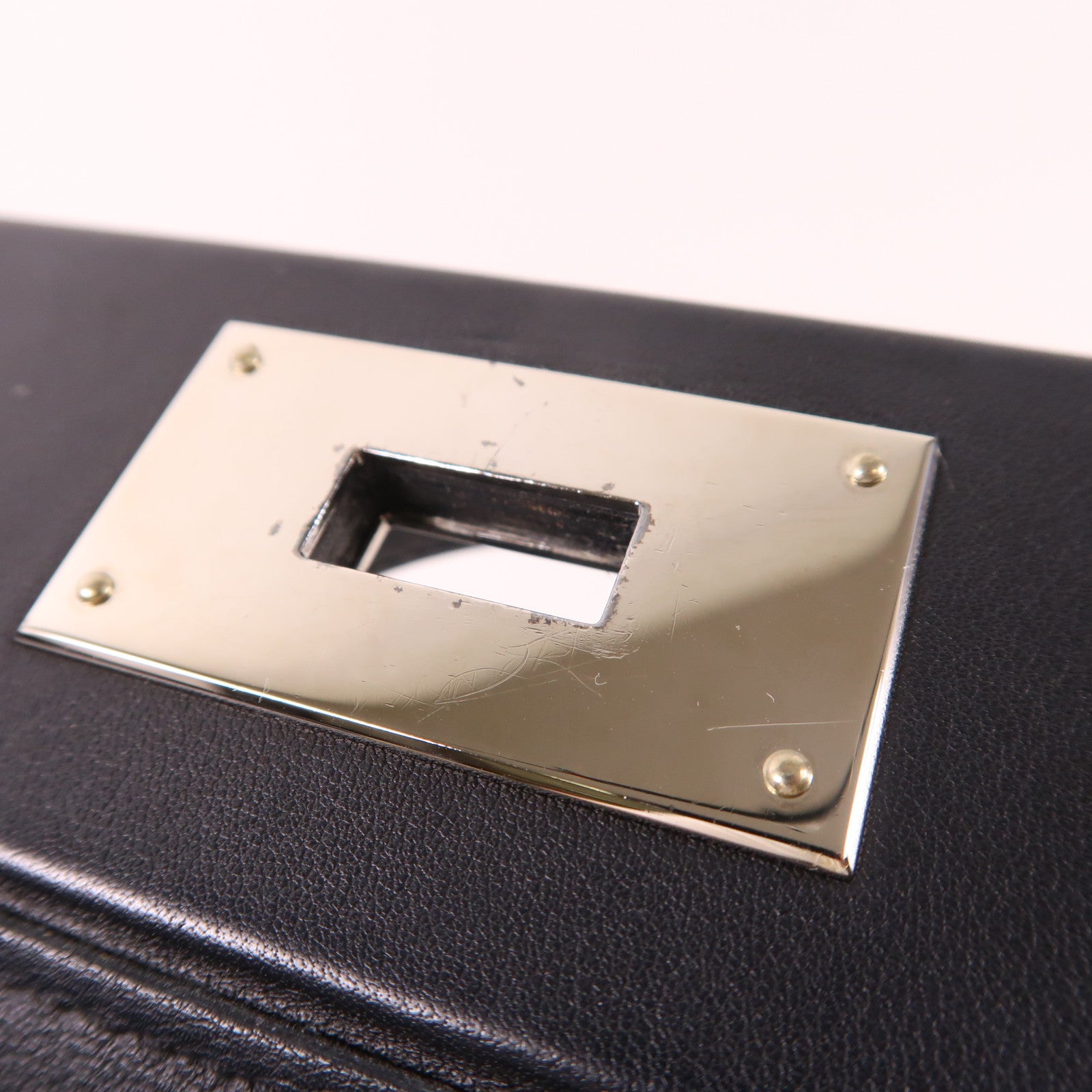 HERMES Togo皮革24/24 29cm銀扣手挽肩背兩用袋Noir