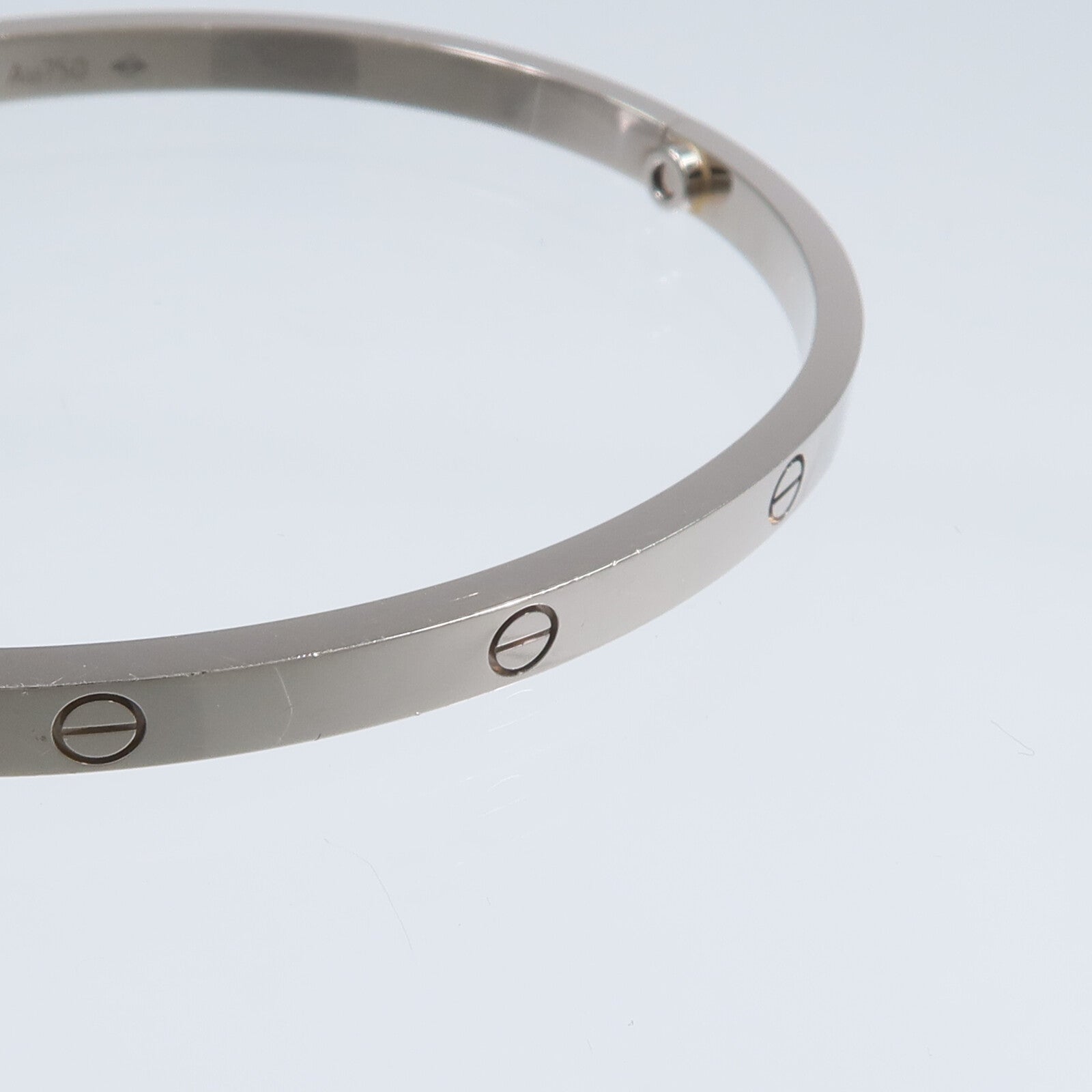 CARTIER 18K白金Love Bangle SM手鐲
