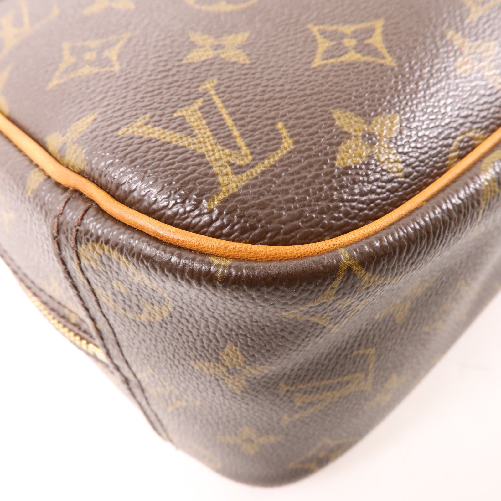LOUIS VUITTON LV GHW Trouville Hand Bag M42228 Monogram Brown