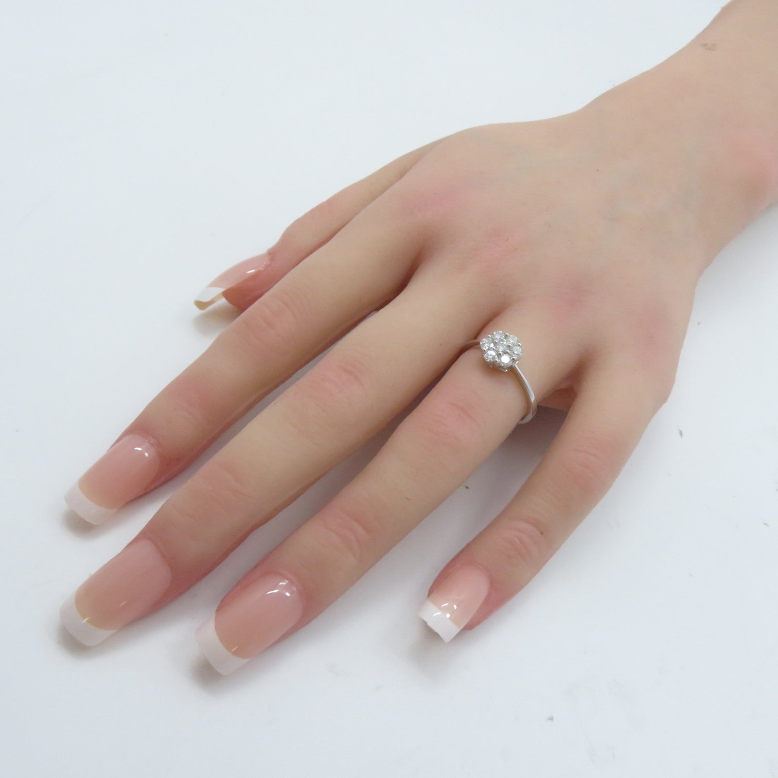 JEWELRY 【激減優惠】18K白金Diamond Ring 0.50ct鑽石戒指US#6.75