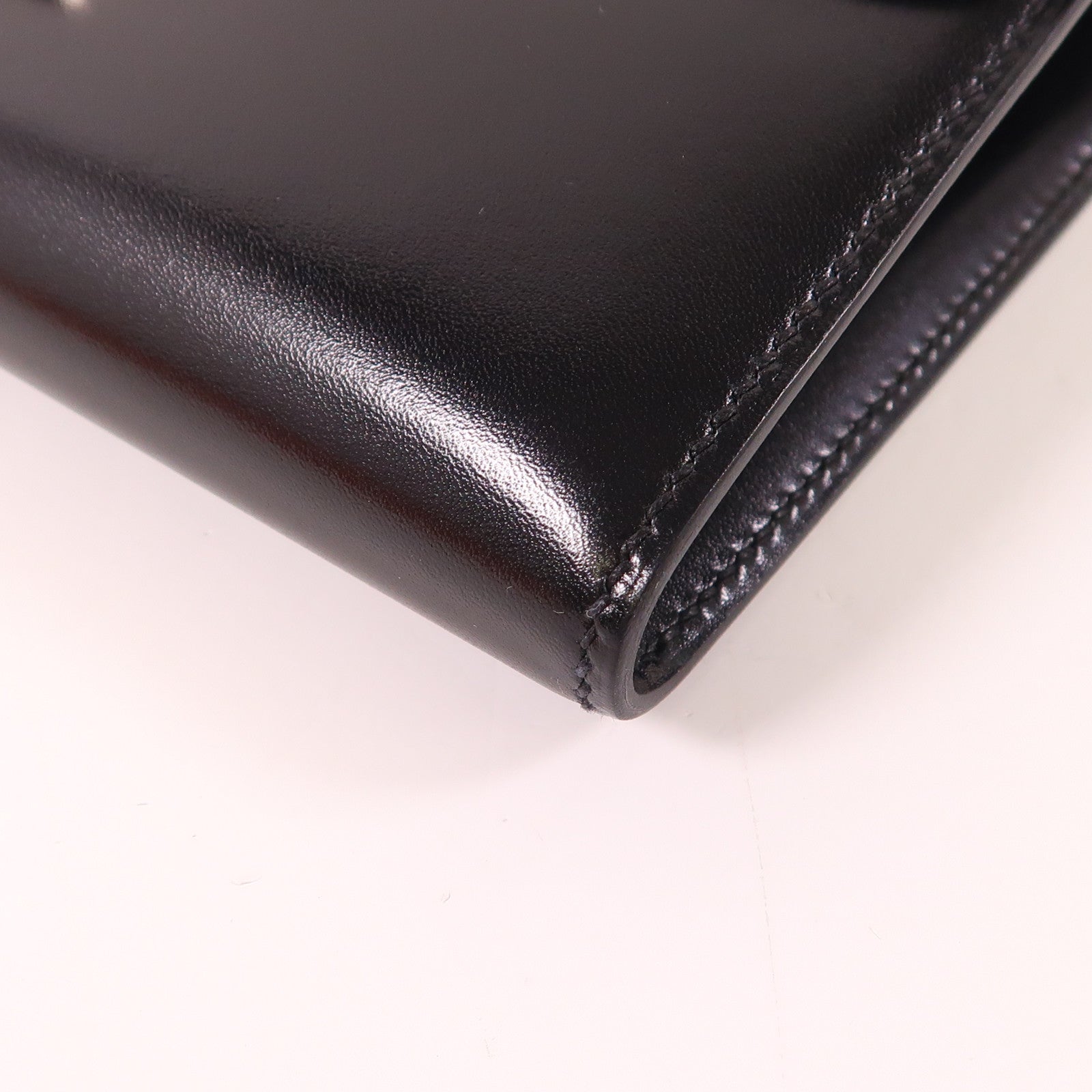 HERMES Box Calf皮革Constance Long Wallet銀扣長錢包