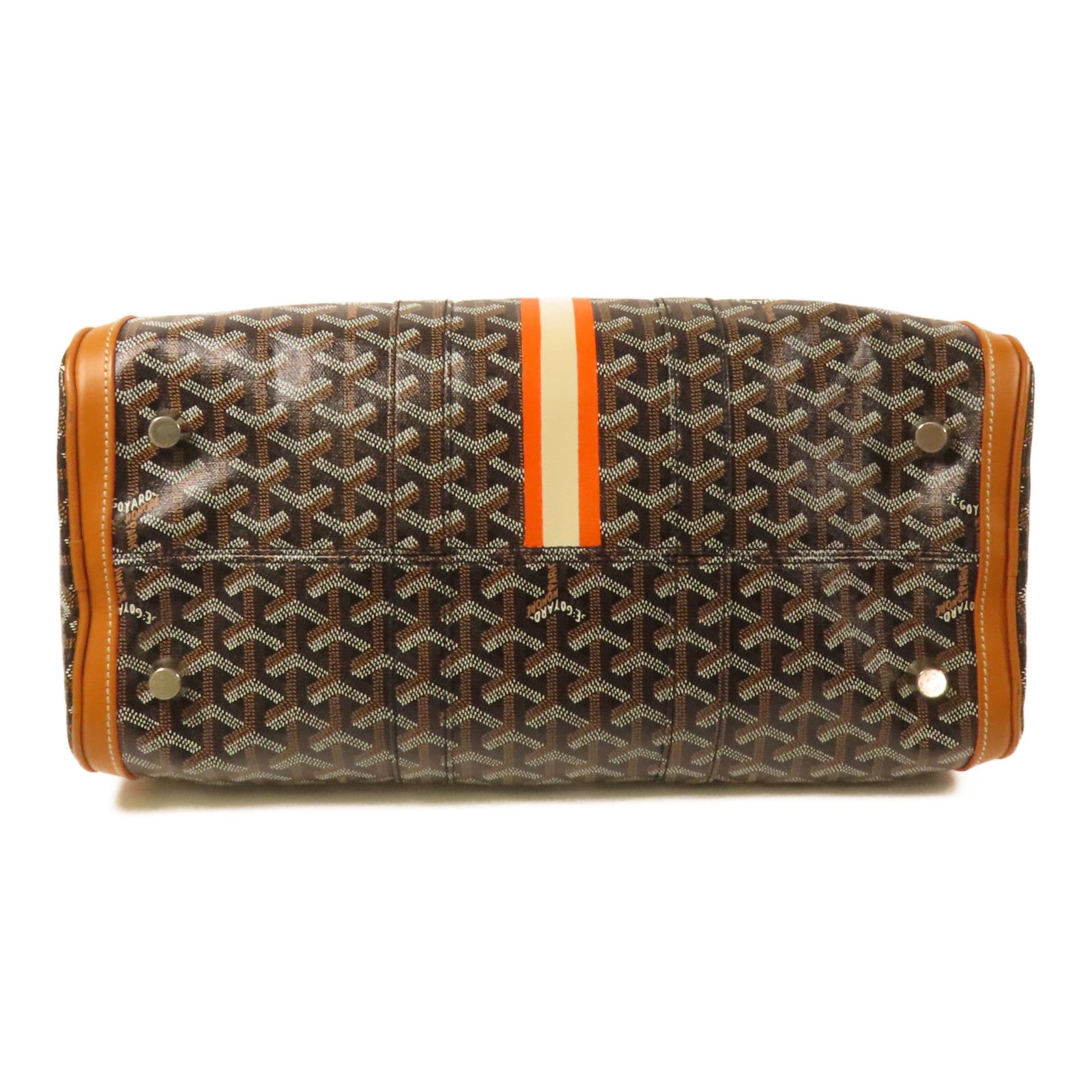 GOYARD 塗層帆布Croisieve 35銀扣手挽袋