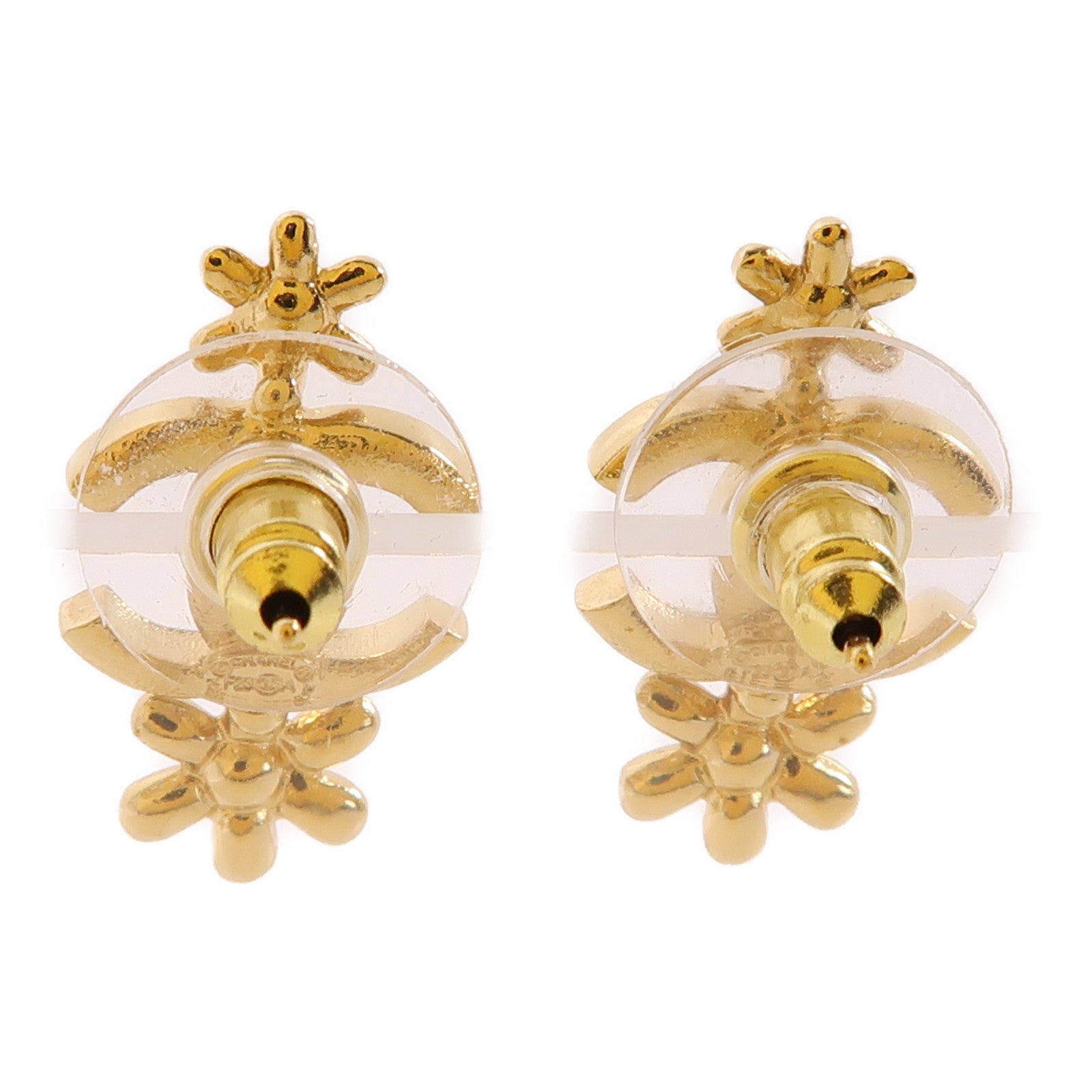CHANEL 金屬Earrings耳環金色