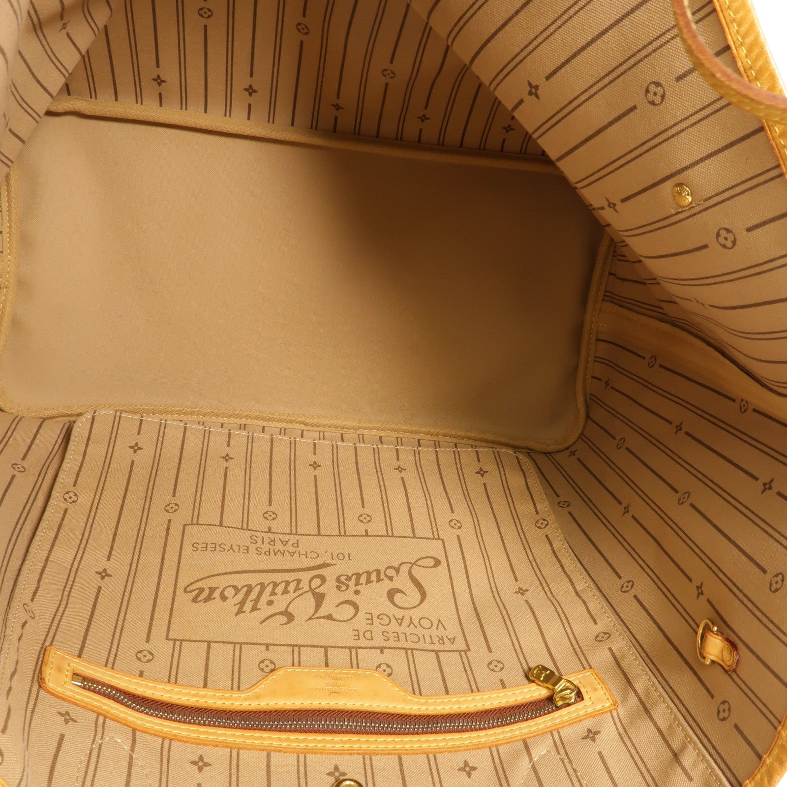 LOUIS VUITTON Monogram Neverfull GM金扣手挽袋