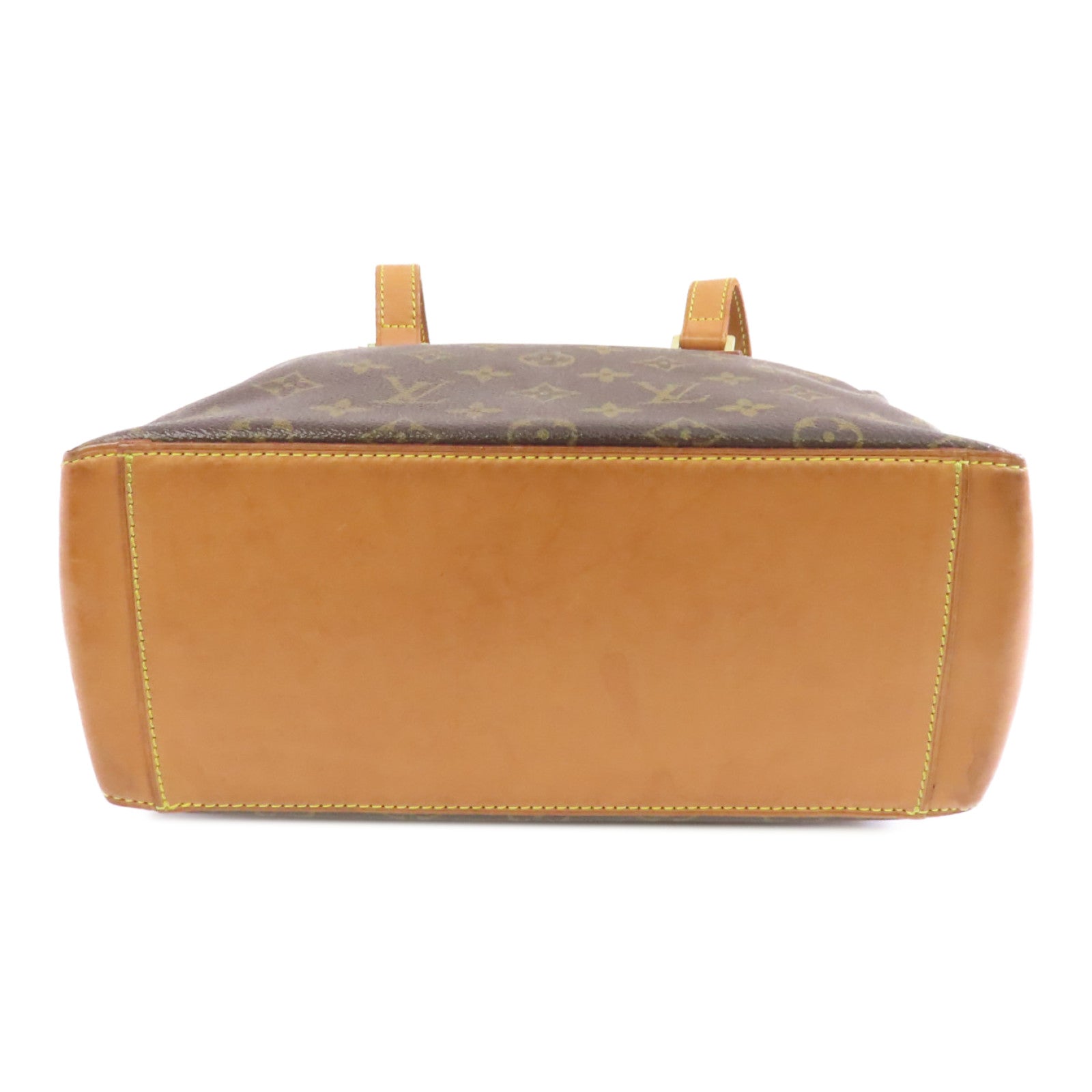 LOUIS VUITTON Monogram Cabas Piano金扣肩背袋棕色