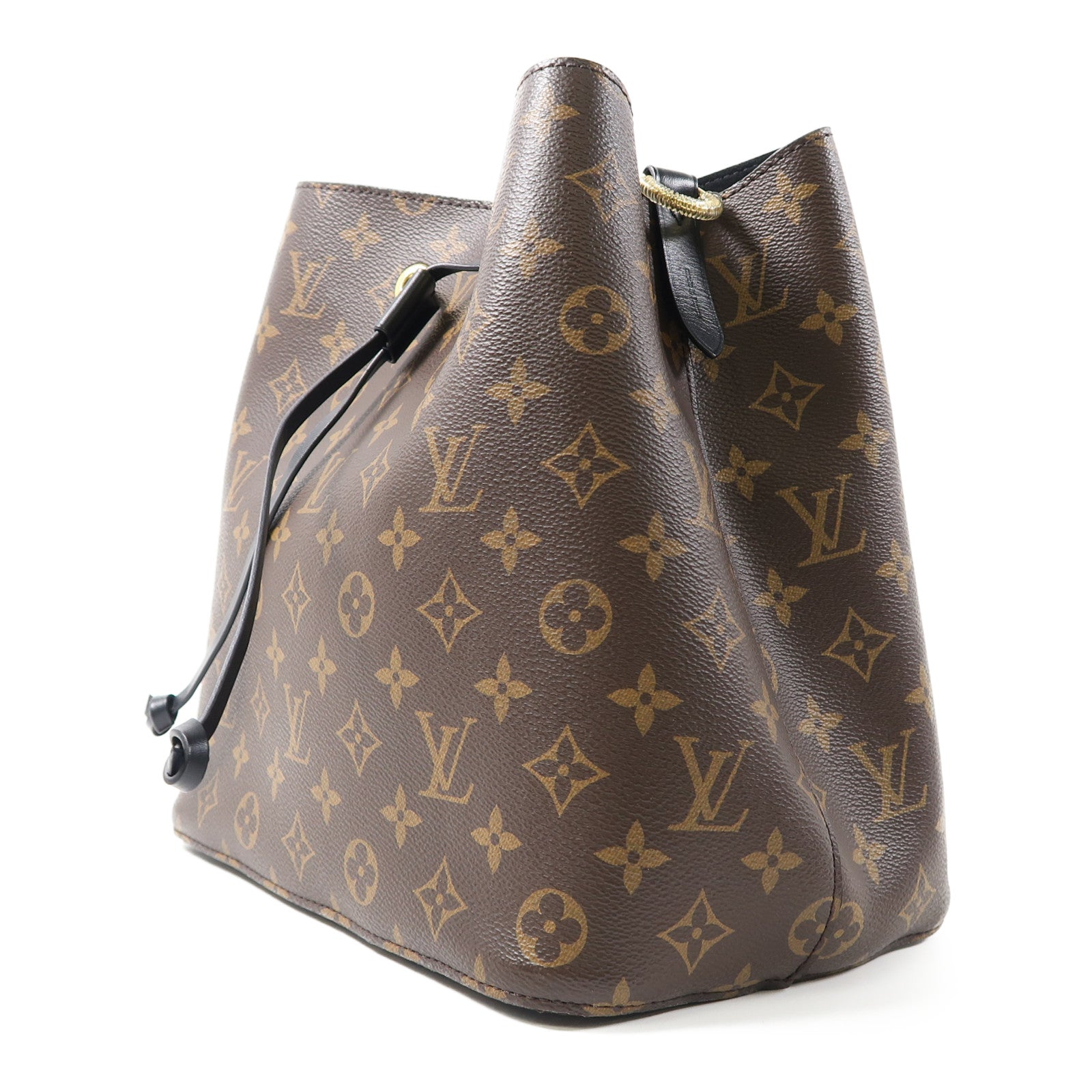 LOUIS VUITTON Monogram NeoNoe肩背袋黑色/啡色