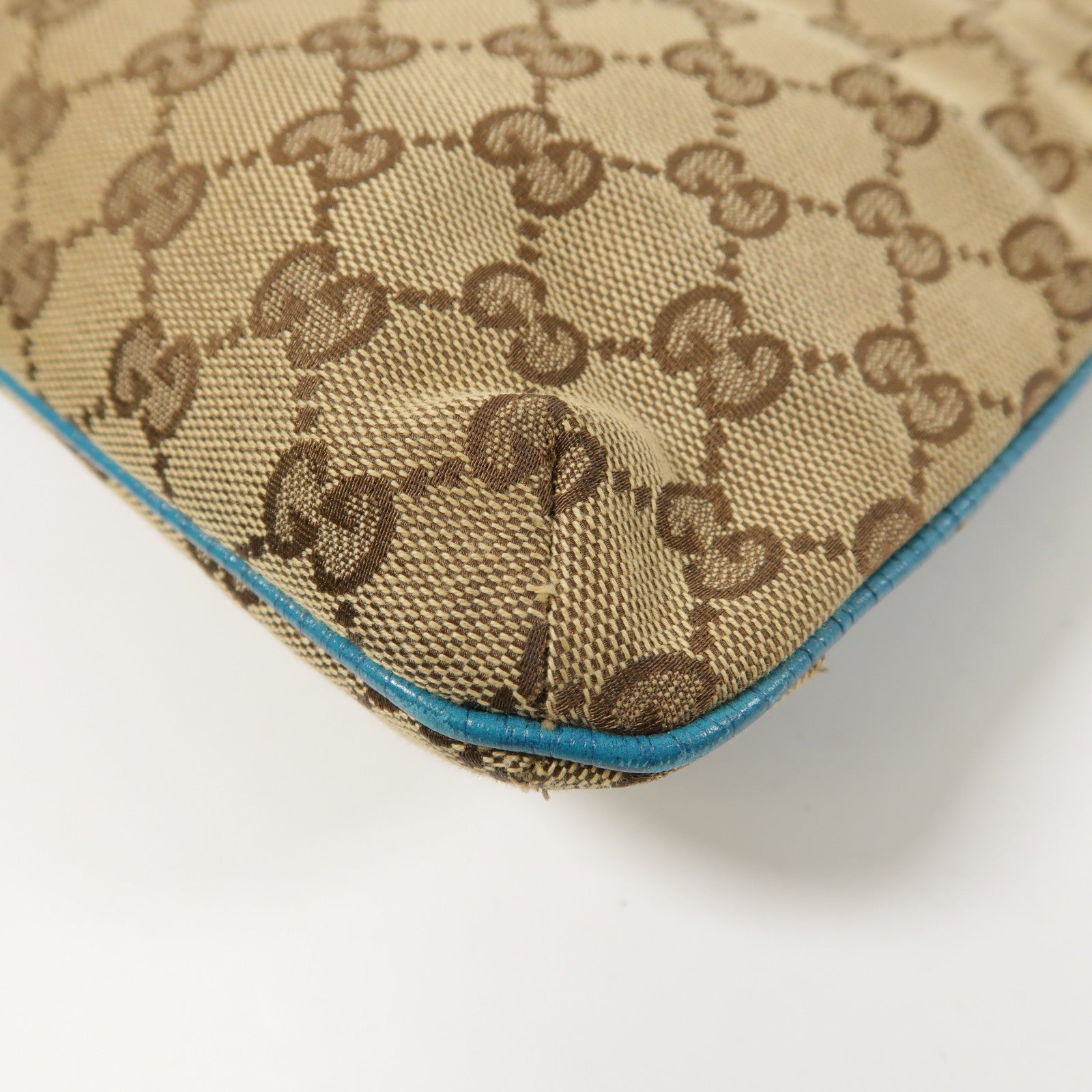 GUCCI 帆布Shoulder Bag金扣肩背袋