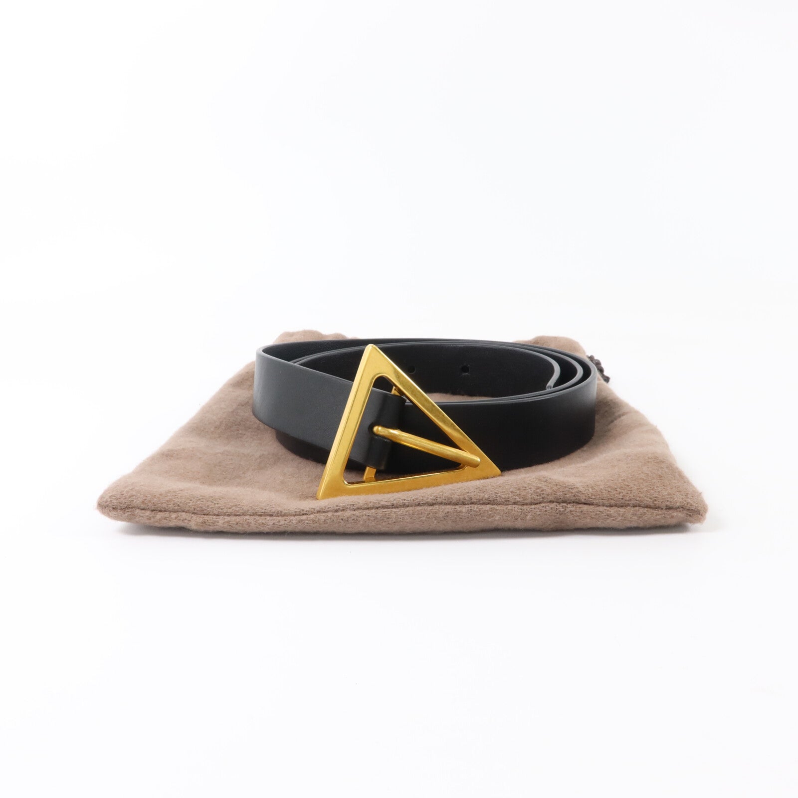 BOTTEGA VENETA 牛皮皮革Triangle Leather Belt 90cm皮帶