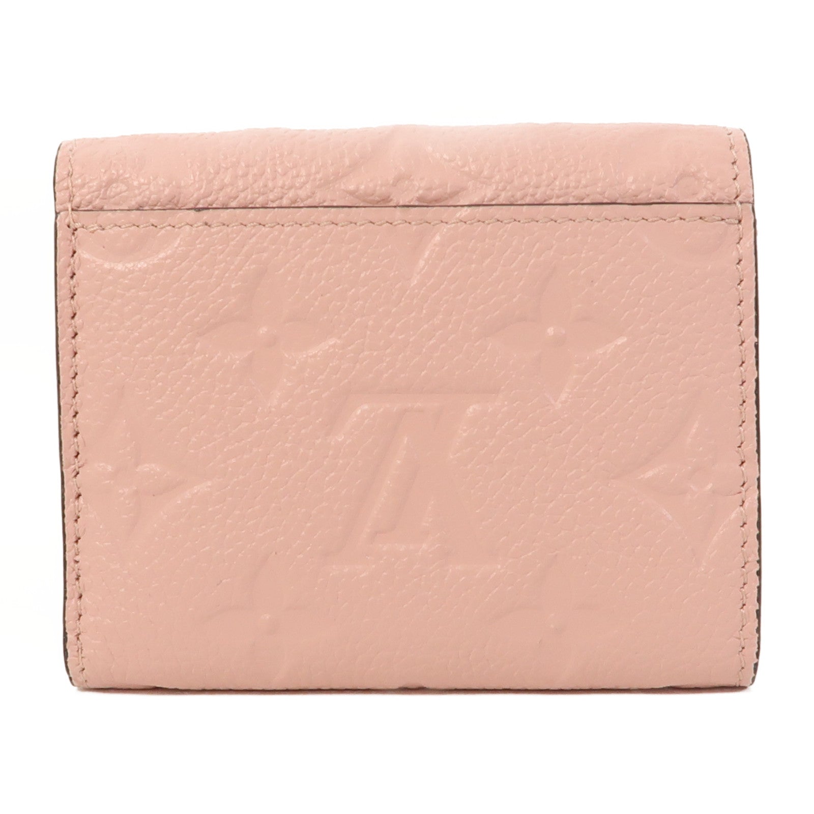 LOUIS VUITTON Monogram Empreinte Portefeuille Zoe Wallet金扣錢包粉紅色