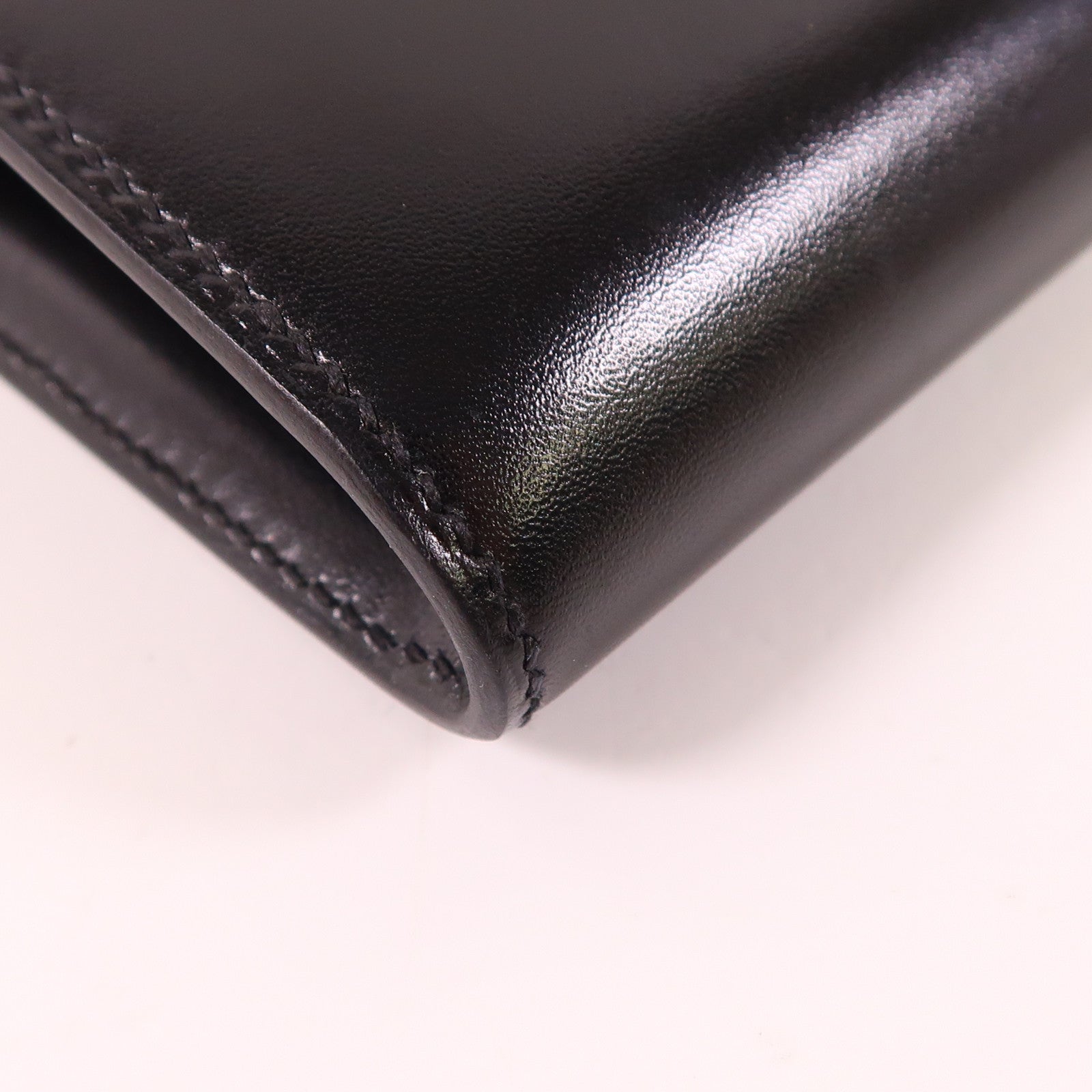 HERMES Box Calf皮革Constance Long Wallet銀扣長錢包