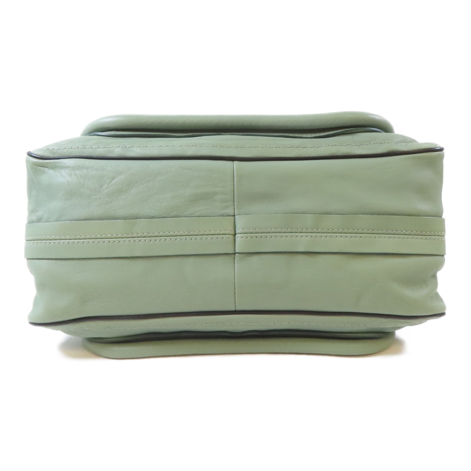 Chloe 牛皮皮革2 Way Shoulder Bag金扣手挽肩背兩用袋淺綠色