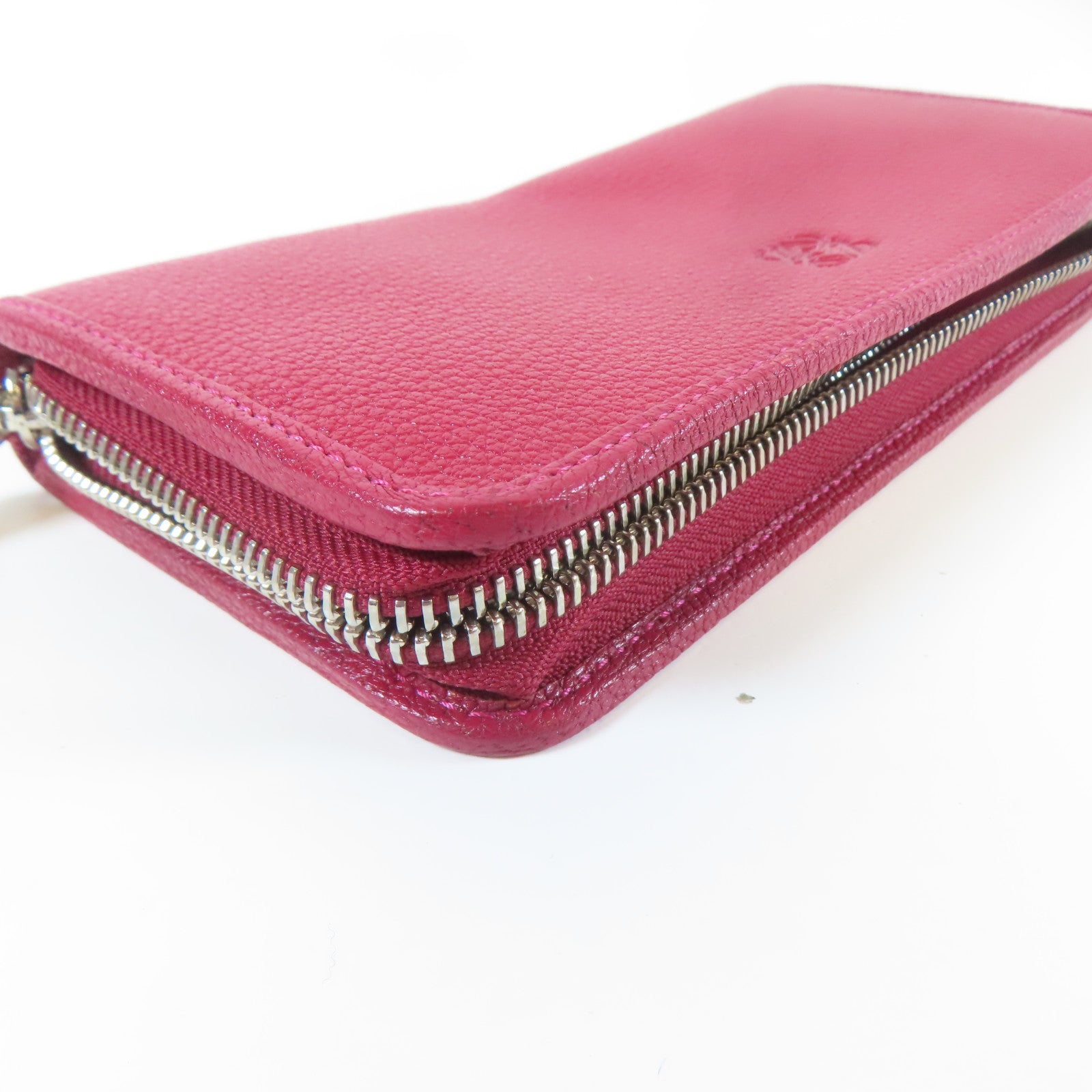 LOEWE 【激減優惠】牛皮皮革Long Wallet銀扣長錢包紅色