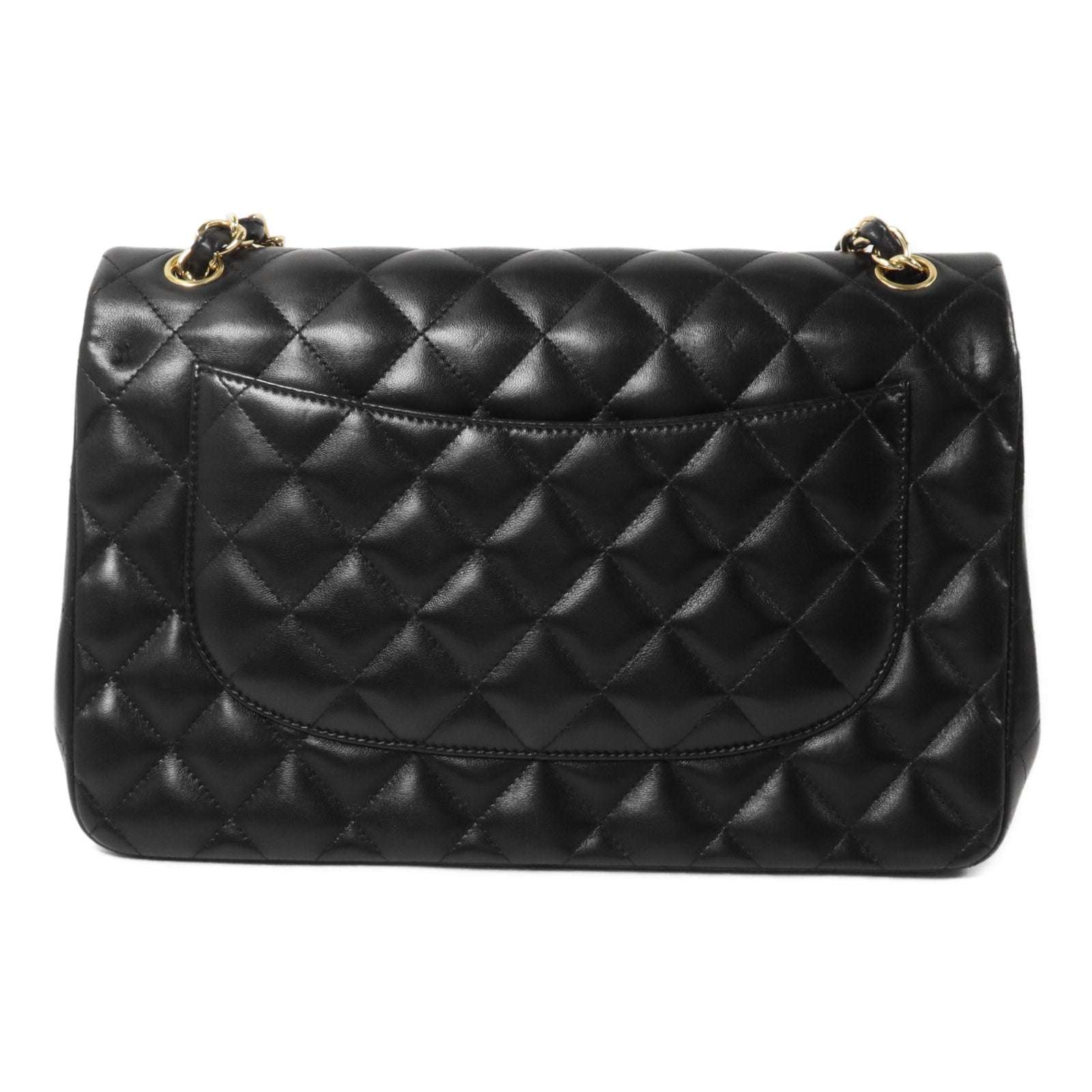 CHANEL 羊皮皮革Large Classic鏈帶肩背袋