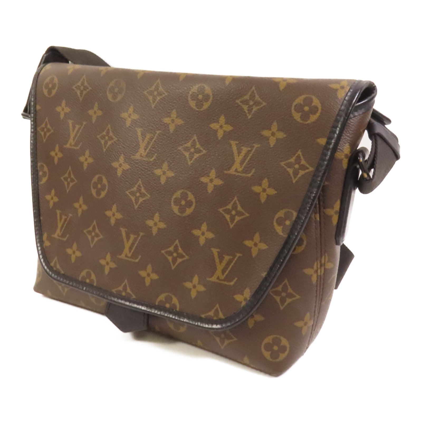 LOUIS VUITTON 【激減優惠】Monogram Macassar Magnetic Messenger Bag肩背袋棕色