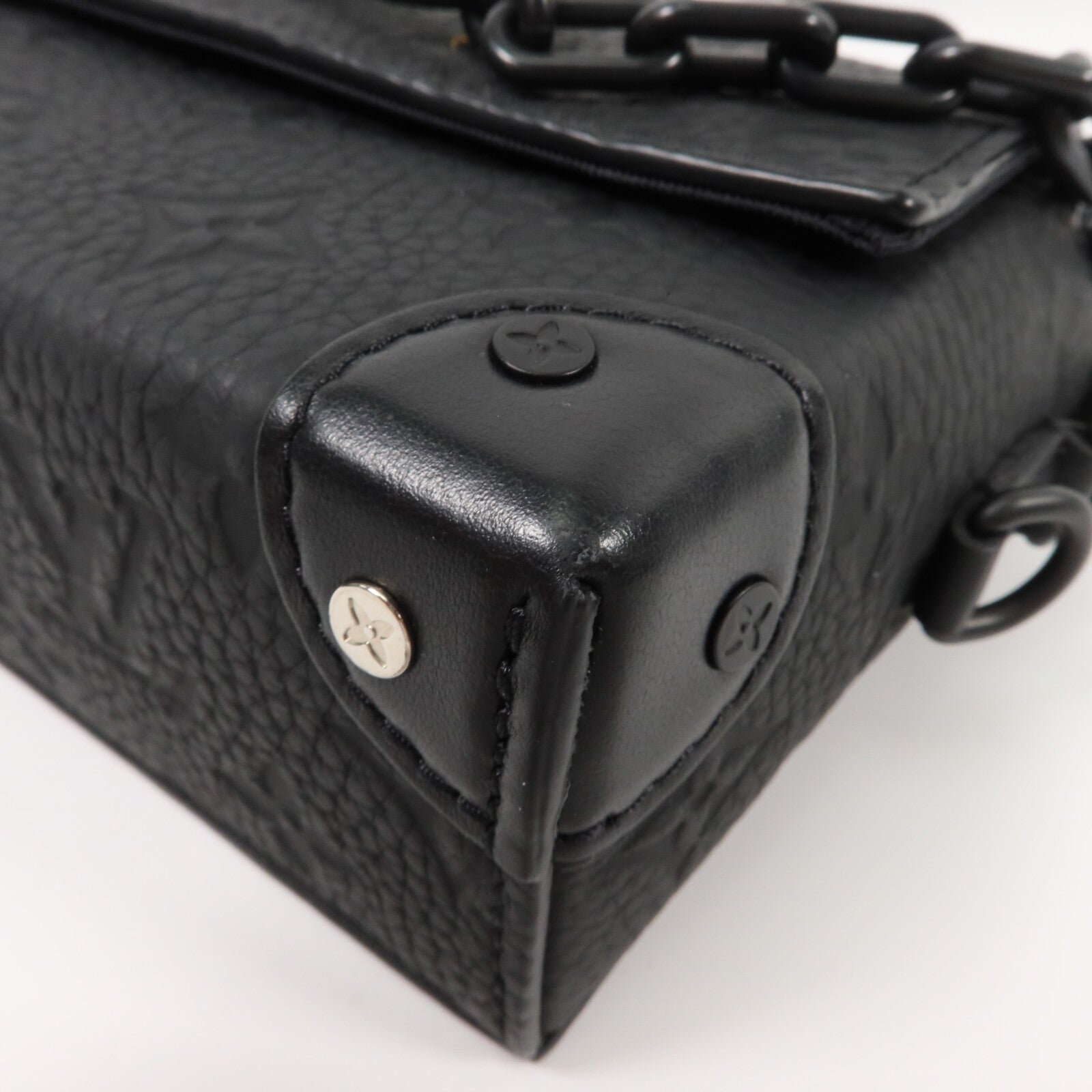LOUIS VUITTON Monogram Taurillon Steamer Wearable Wallet扣肩背袋
