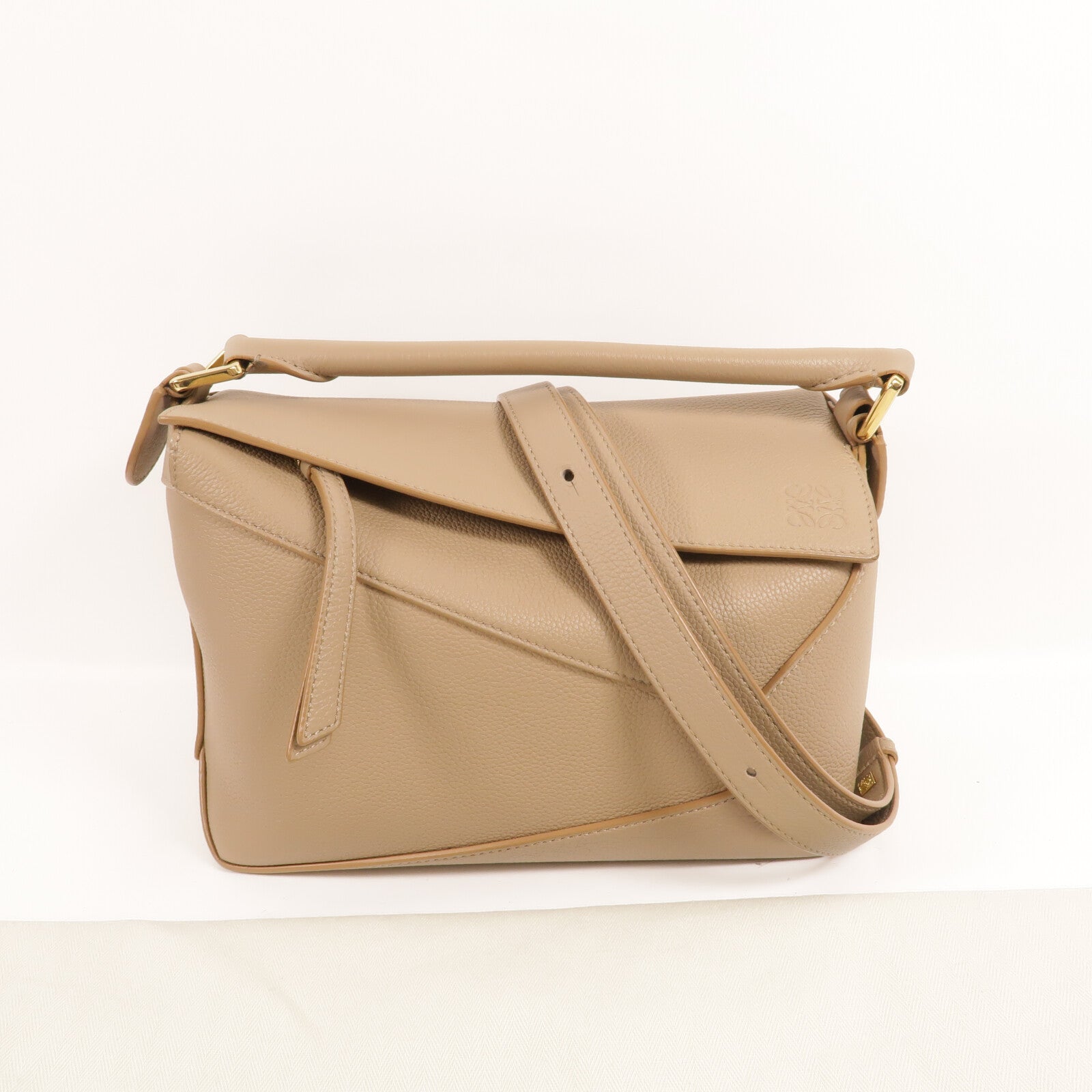 LOEWE 牛皮皮革Puzzle Small手挽肩背兩用袋