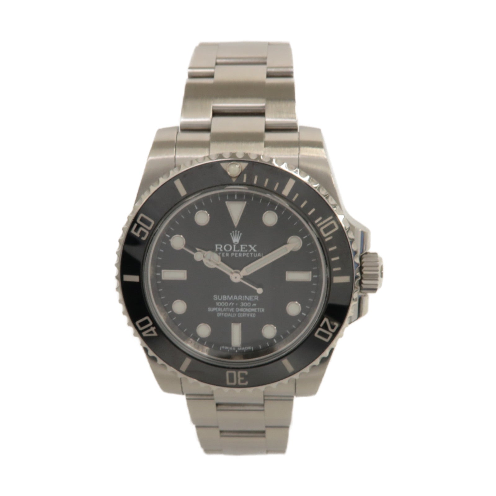 ROLEX 【激減優惠】Submariner不鏽鋼手錶自動機芯黑色